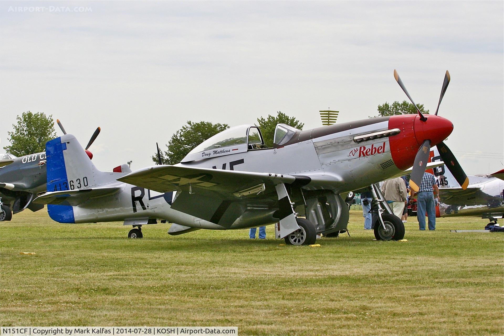 N151CF, 1944 North American P-51D Mustang C/N 44-84933N, 1944 North American P-51D Mustang,N151CF the Rebel at OSH