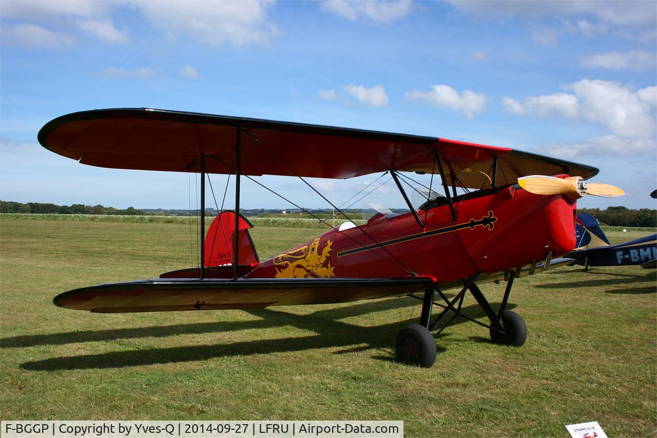 F-BGGP, Stampe-Vertongen SV-4C C/N 41, Stampe SV 4C, Static display, Morlaix-Ploujean airport (LFRU-MXN) air show in september 2014