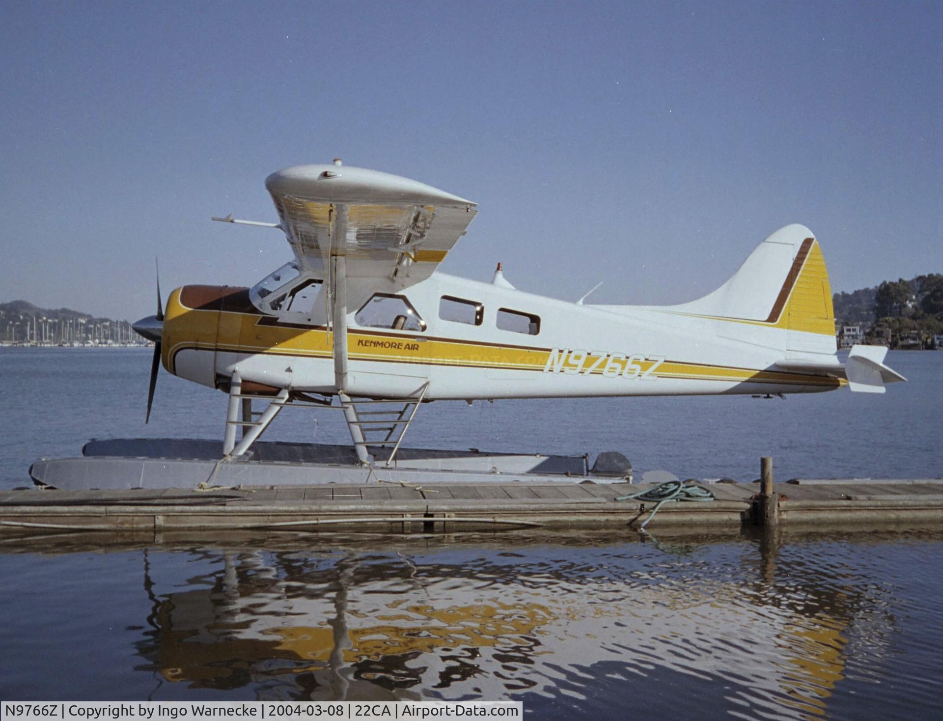 N9766Z, 1953 De Havilland Canada U-6A Beaver C/N 504, De Havilland Canada DHC-2 Beaver on floats at Commodore Center seaplane base, Sausalito CA