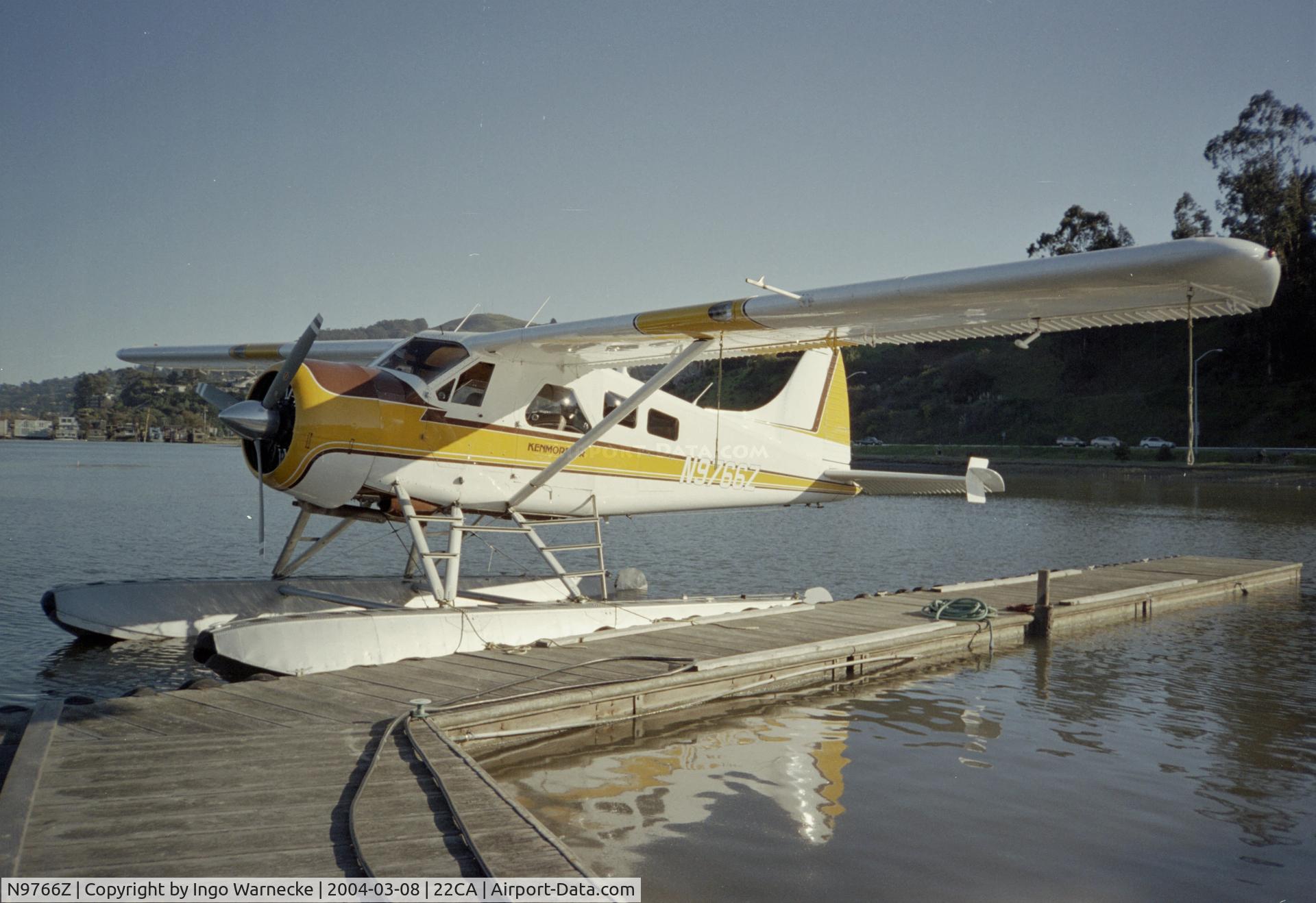 N9766Z, 1953 De Havilland Canada U-6A Beaver C/N 504, De Havilland Canada DHC-2 Beaver on floats at Commodore Center seaplane base, Sausalito CA