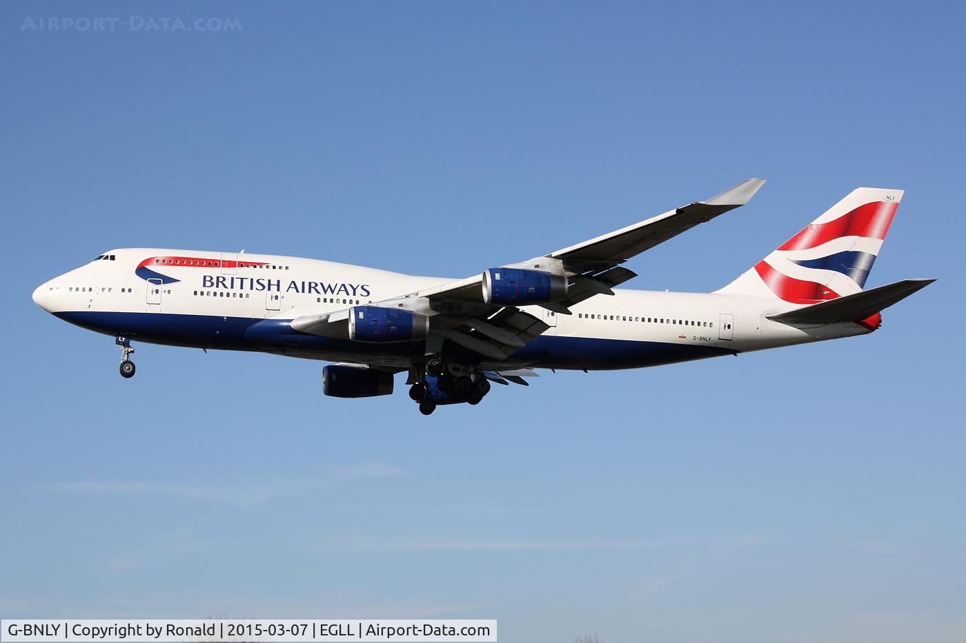 G-BNLY, 1993 Boeing 747-436 C/N 27090, at lhr