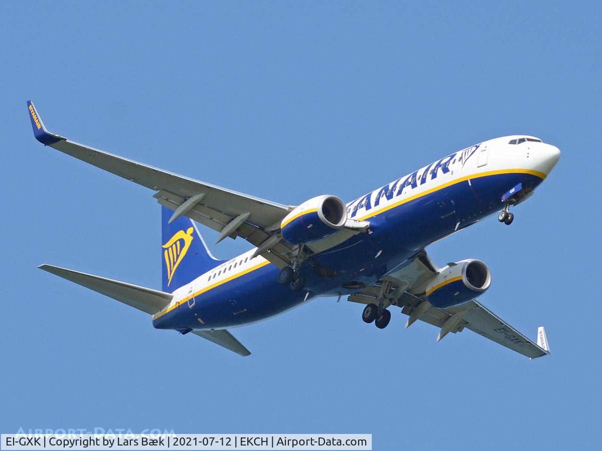 EI-GXK, 2018 Boeing 737-800 C/N 44860, RWY04L from Kongelundsfortet