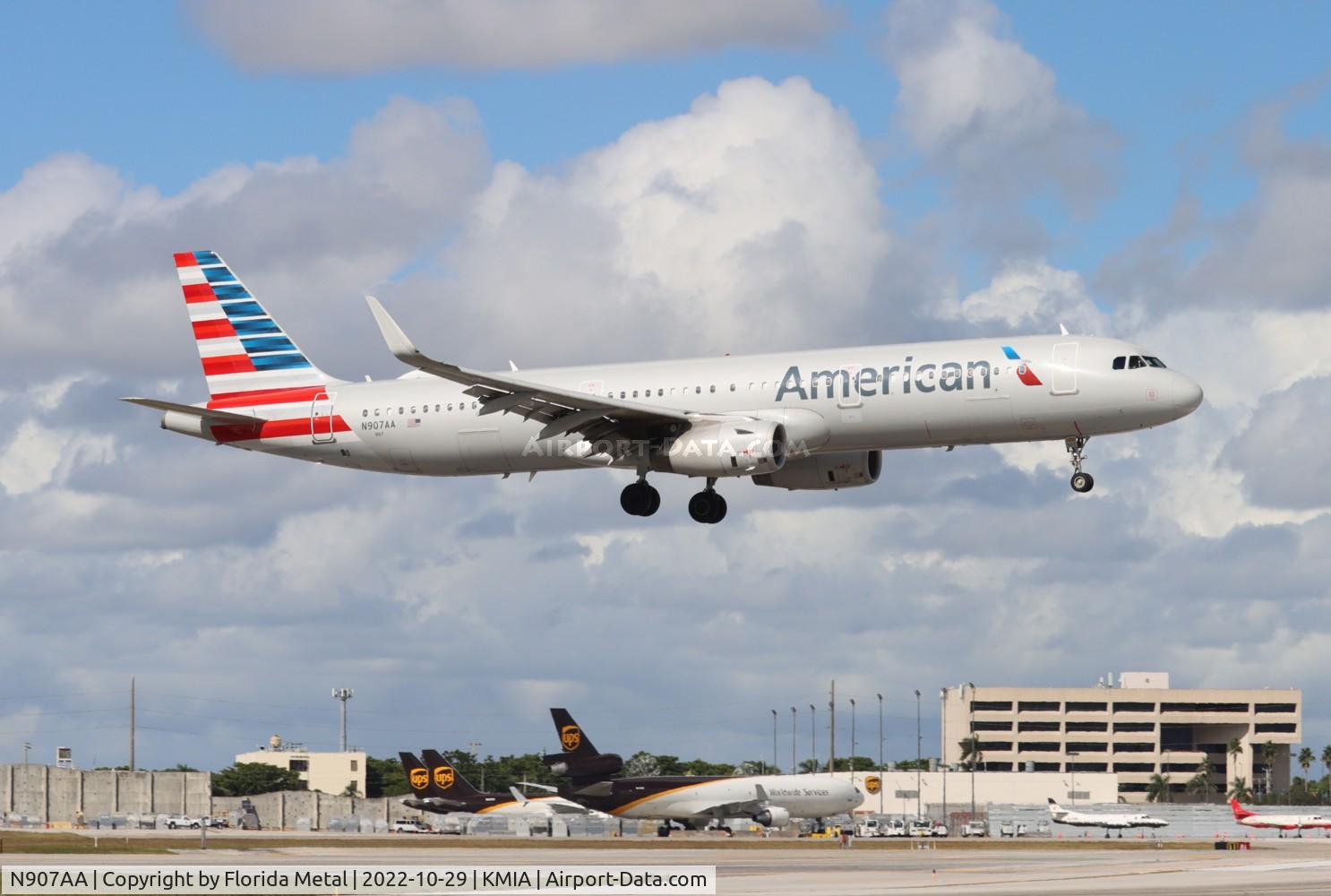 N907AA, 2017 Airbus A321-231 C/N 7732, MIA 2022