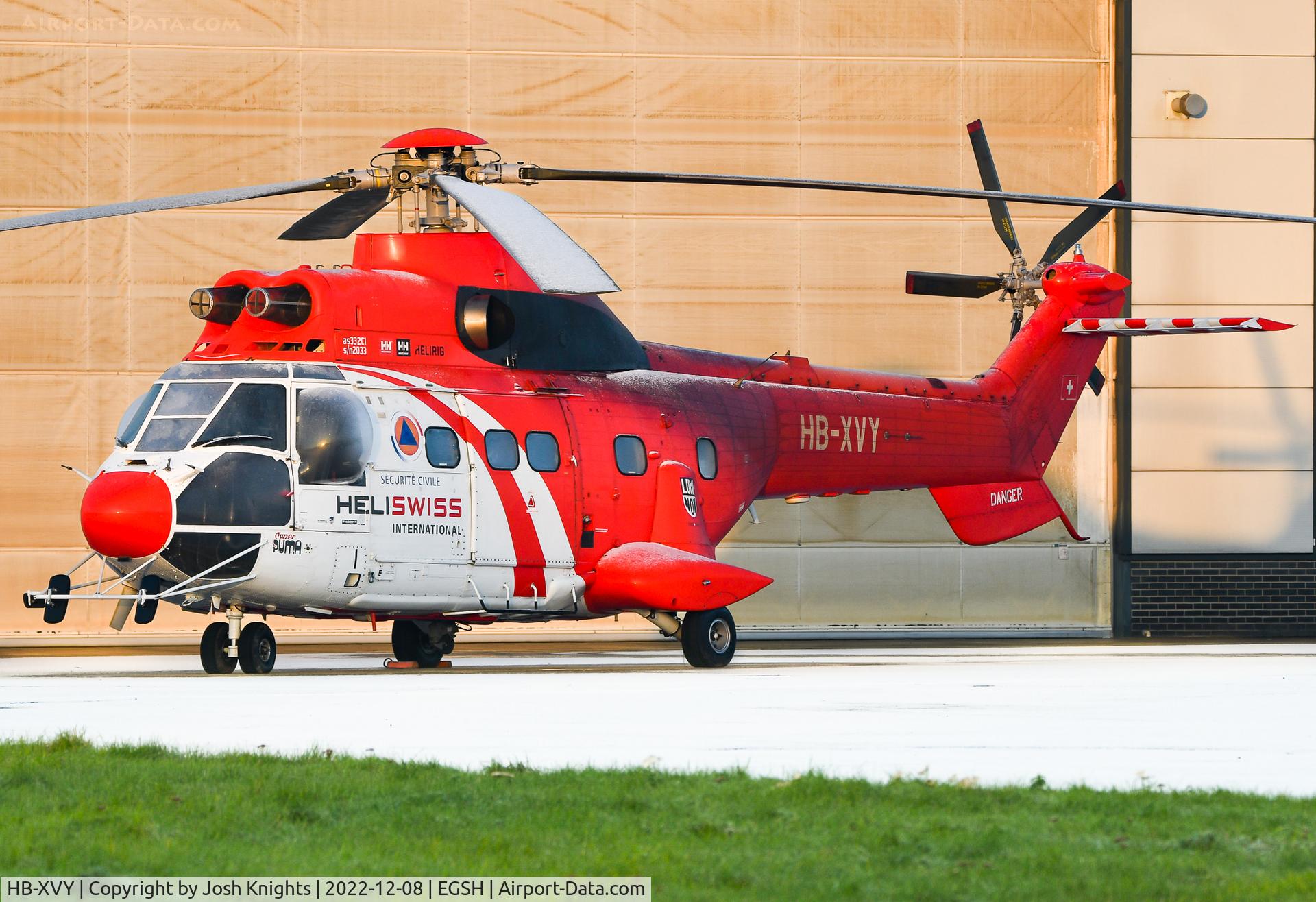 HB-XVY, 1982 Aerospatiale AS-332C-1 Super Puma C/N 2033, On Stand Prior To Departure.