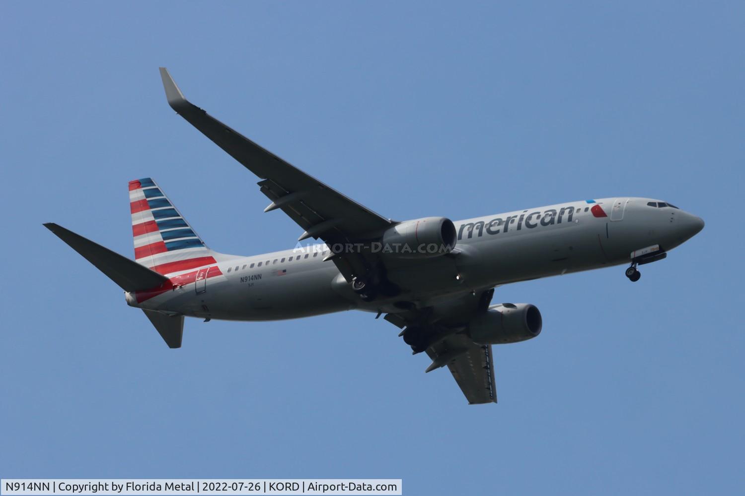 N914NN, 2012 Boeing 737-823 C/N 31161, ORD 2022