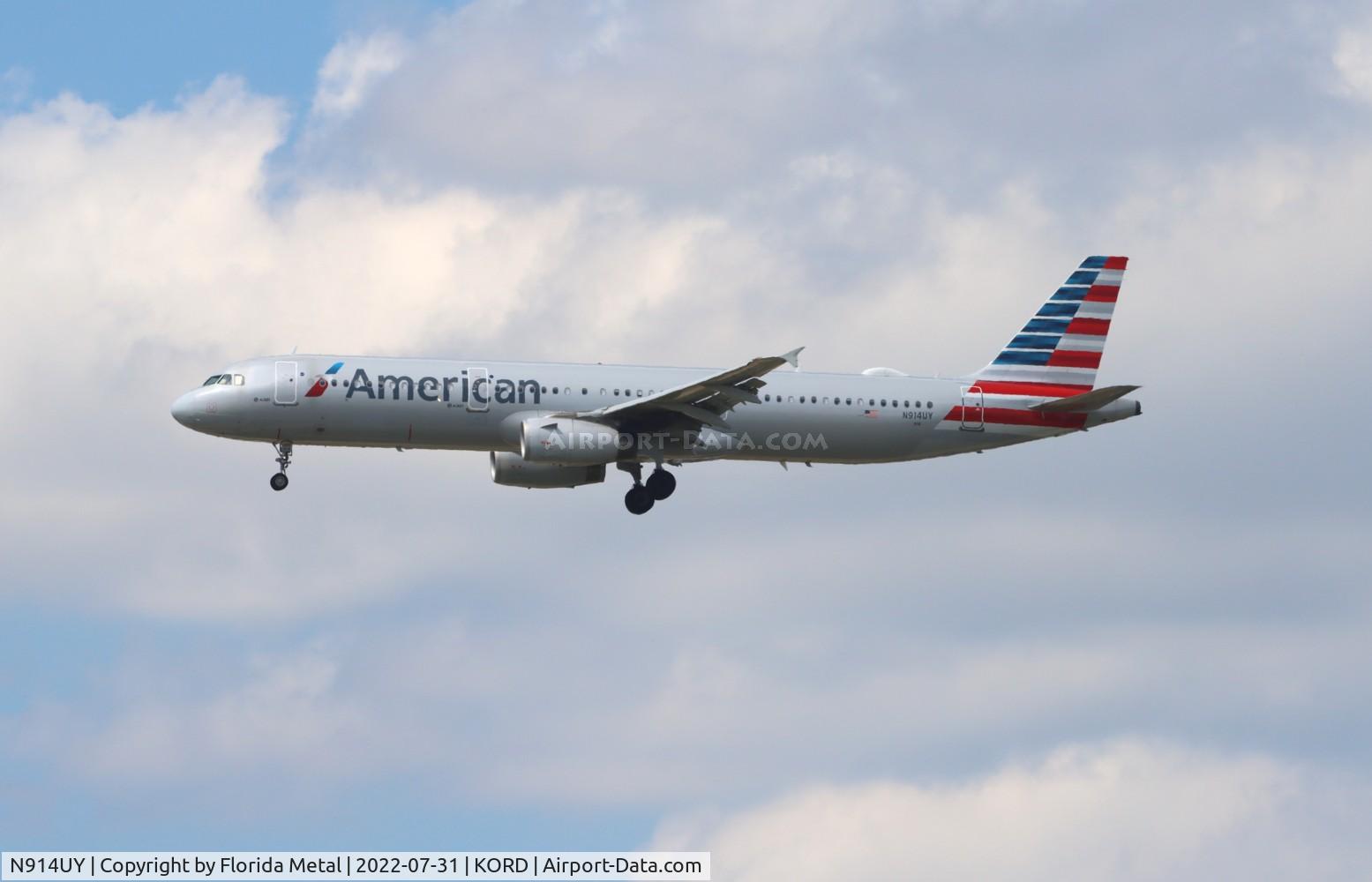 N914UY, 2014 Airbus A321-231 C/N 6337, ORD 2022