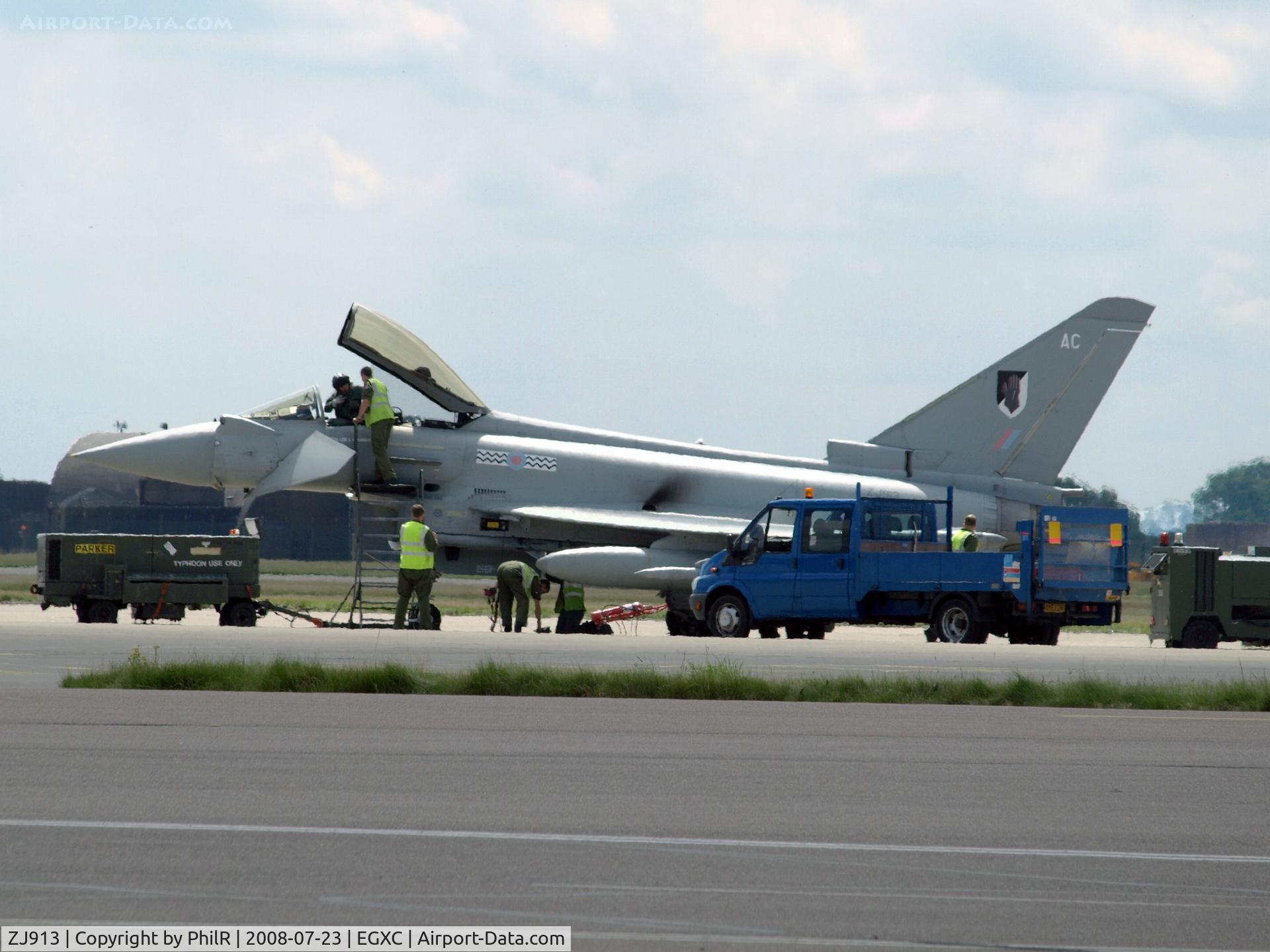 ZJ913, 2004 Eurofighter EF-2000 Typhoon FGR4 C/N 0047/BS004, BAE Typhoon F2 ZJ913 'AC' RAF Coningsby
