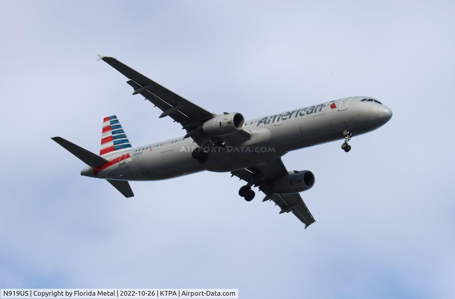 N919US, 2015 Airbus A321-231 C/N 6479, TPA 2022
