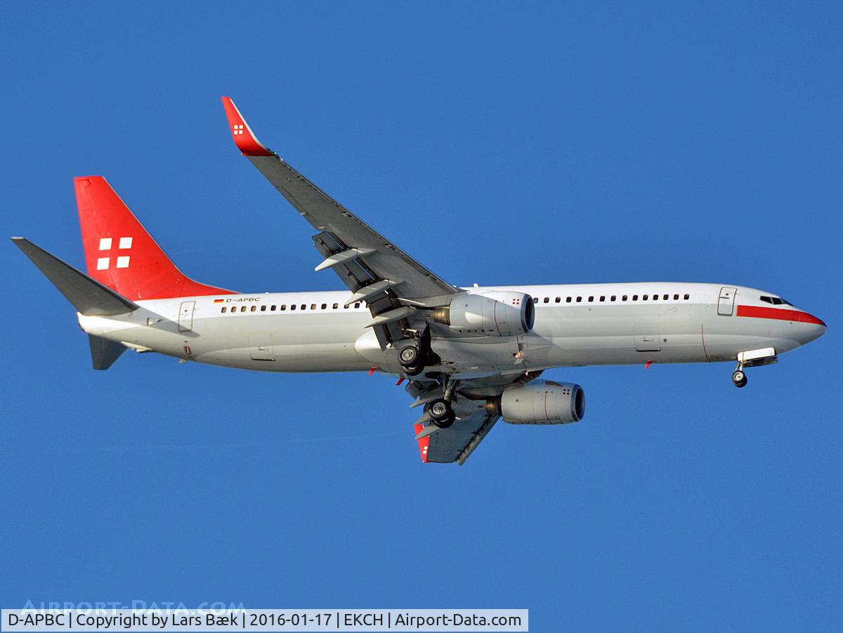 D-APBC, 2004 Boeing 737-8BK C/N 33016, RWY04L from Kongelundsfortet