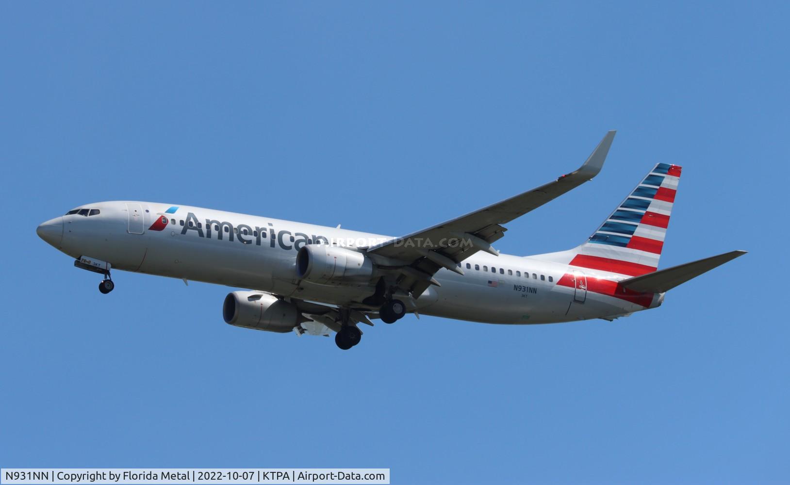N931NN, 2013 Boeing 737-823 C/N 33230, TPA 2022