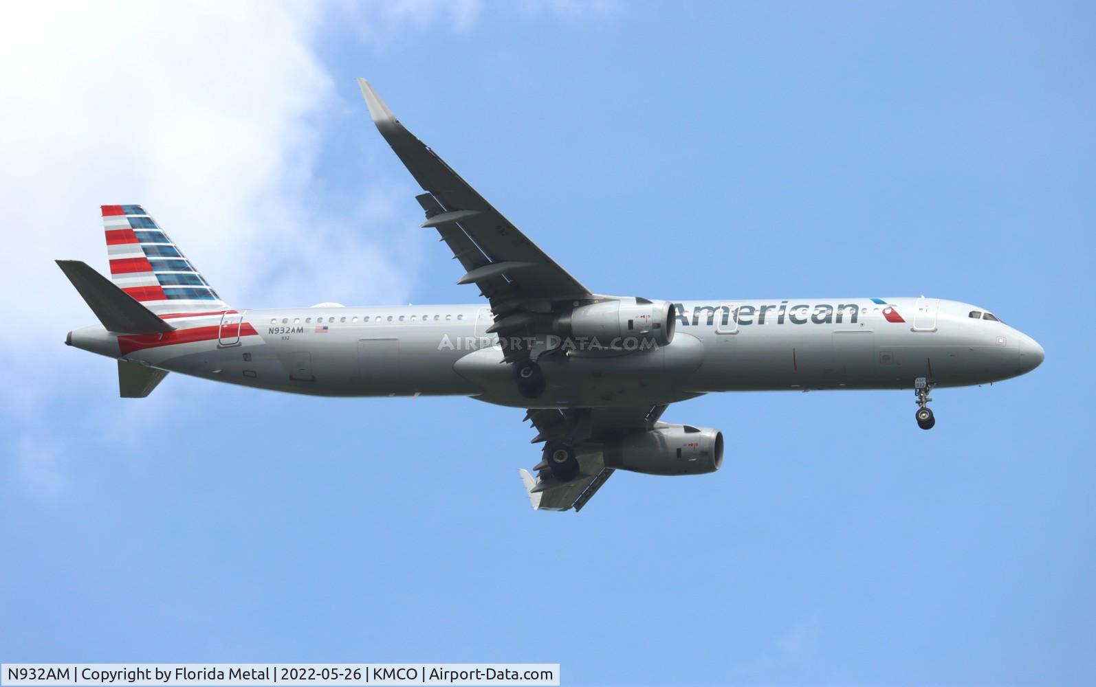 N932AM, 2017 Airbus A321-231 C/N 7419, MCO 2022