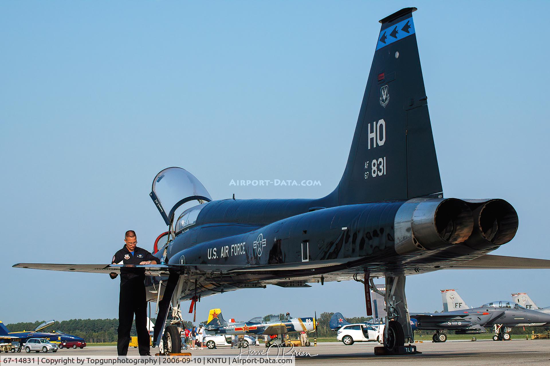 67-14831, 1966 Northrop T-38A Talon C/N T.6026, F-117 crew in their backup T-38 jet