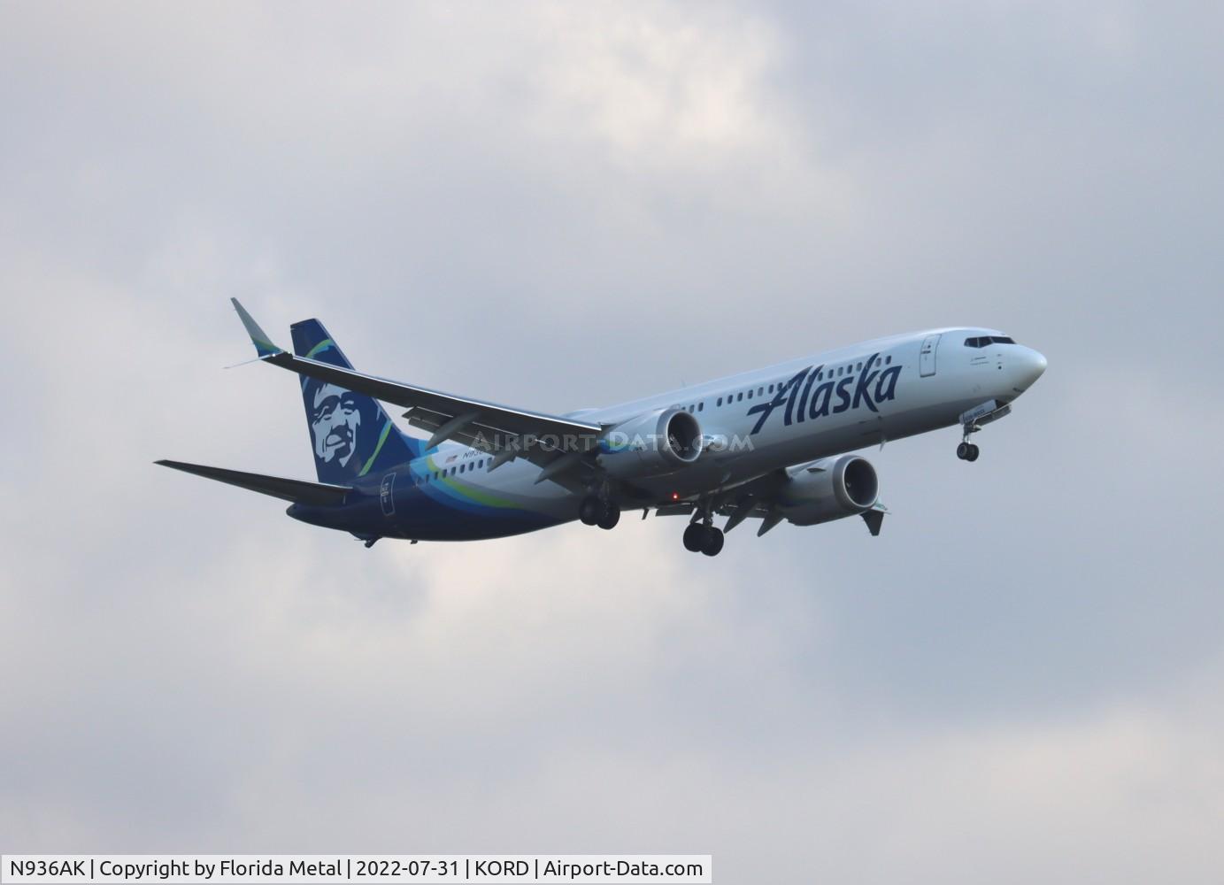 N936AK, 2022 Boeing 737-9 MAX C/N 43379, ORD 2022