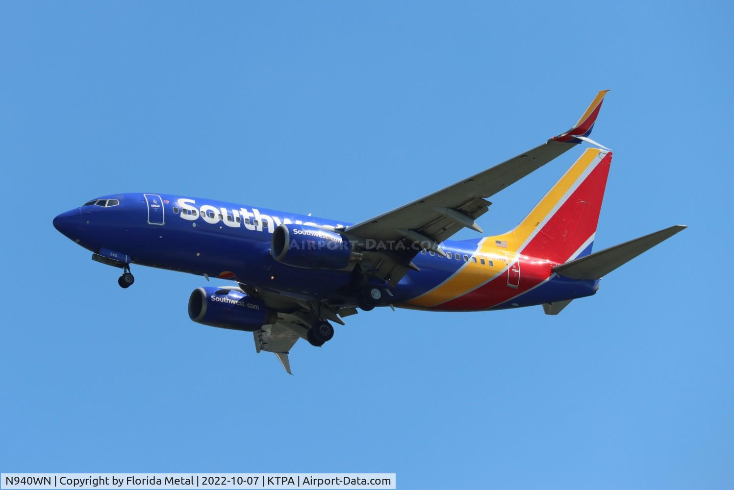 N940WN, 2009 Boeing 737-7H4 C/N 36900, TPA 2022