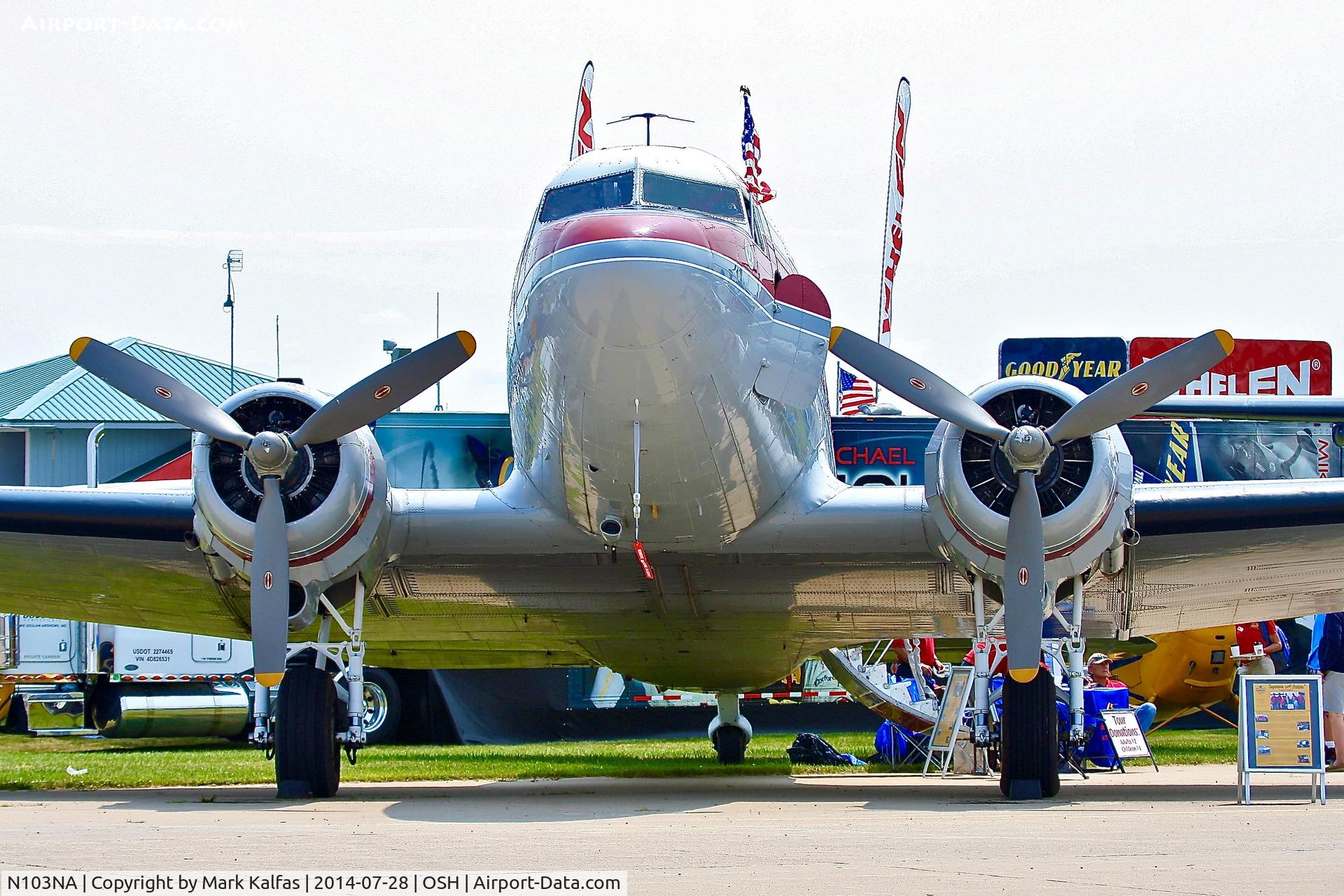 N103NA, 1945 Douglas DC-3C-S1C3G (C-47B) C/N 16821, Douglas DC-3C-S1C3G, N103NA at Oshkosh