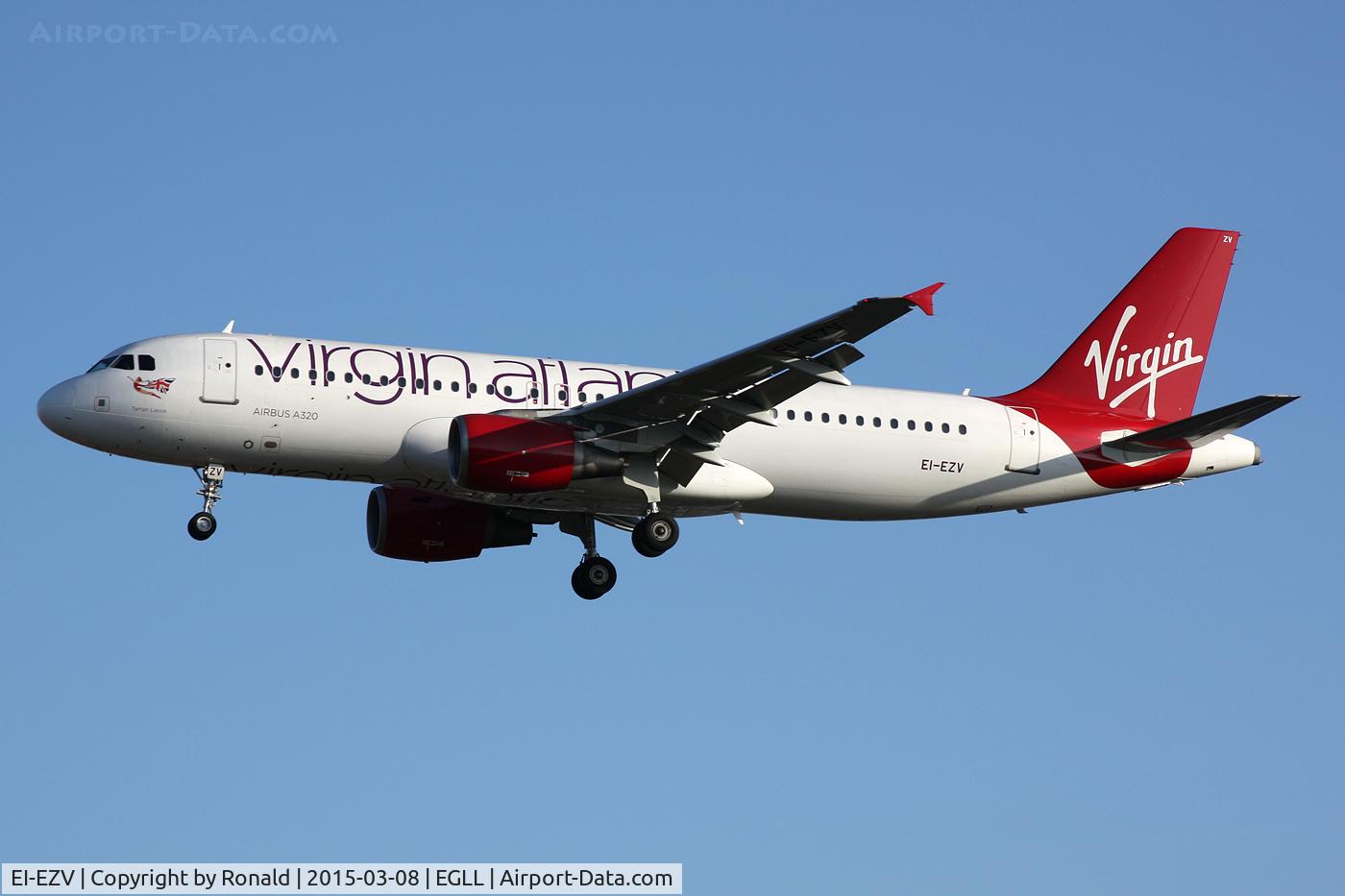 EI-EZV, 2003 Airbus A320-214 C/N 2001, at lhr