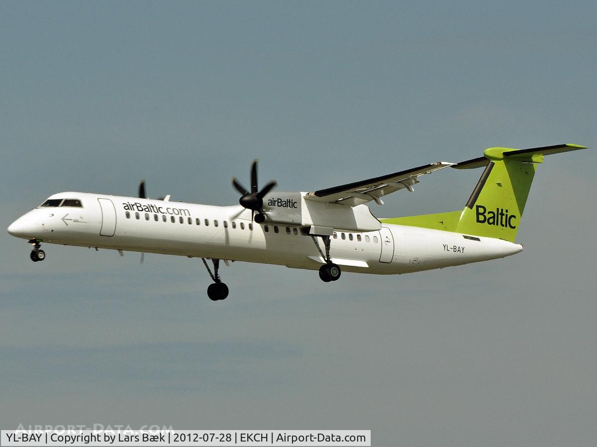 YL-BAY, 2010 De Havilland Canada DHC-8-402Q Dash 8 C/N 4331, RWY22L