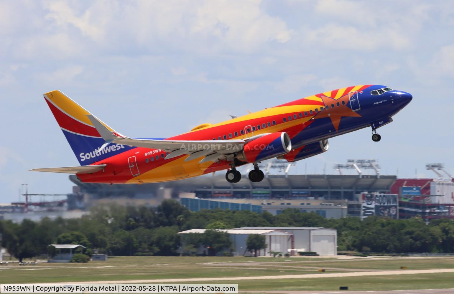 N955WN, 2011 Boeing 737-7H4 C/N 36671, TPA 2022