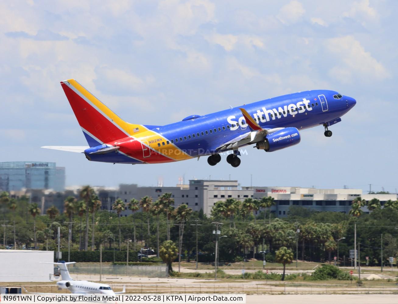 N961WN, 2011 Boeing 737-7H4 C/N 36962, TPA 2022