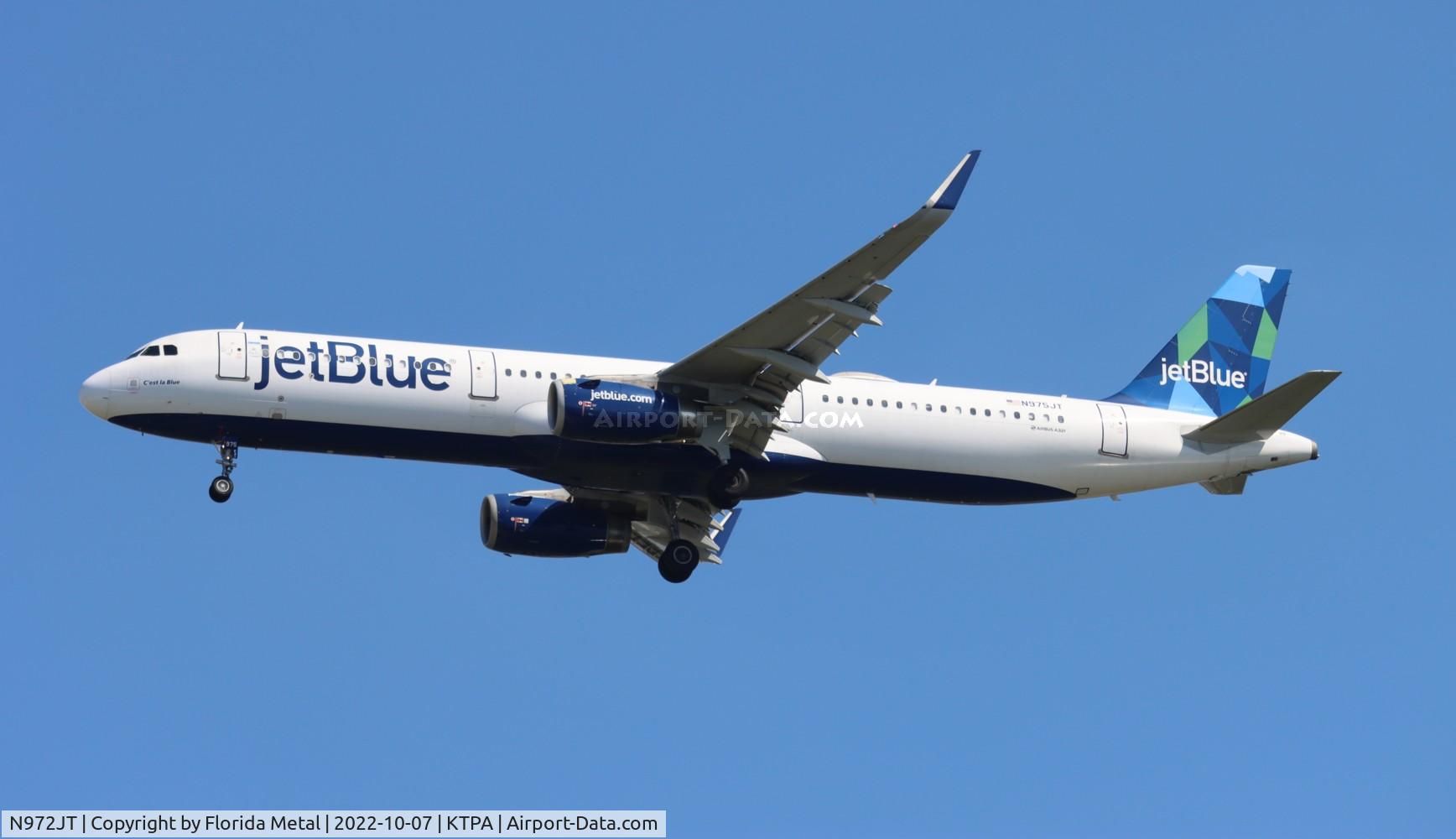 N972JT, 2016 Airbus A321-231 C/N 7455, TPA 2022