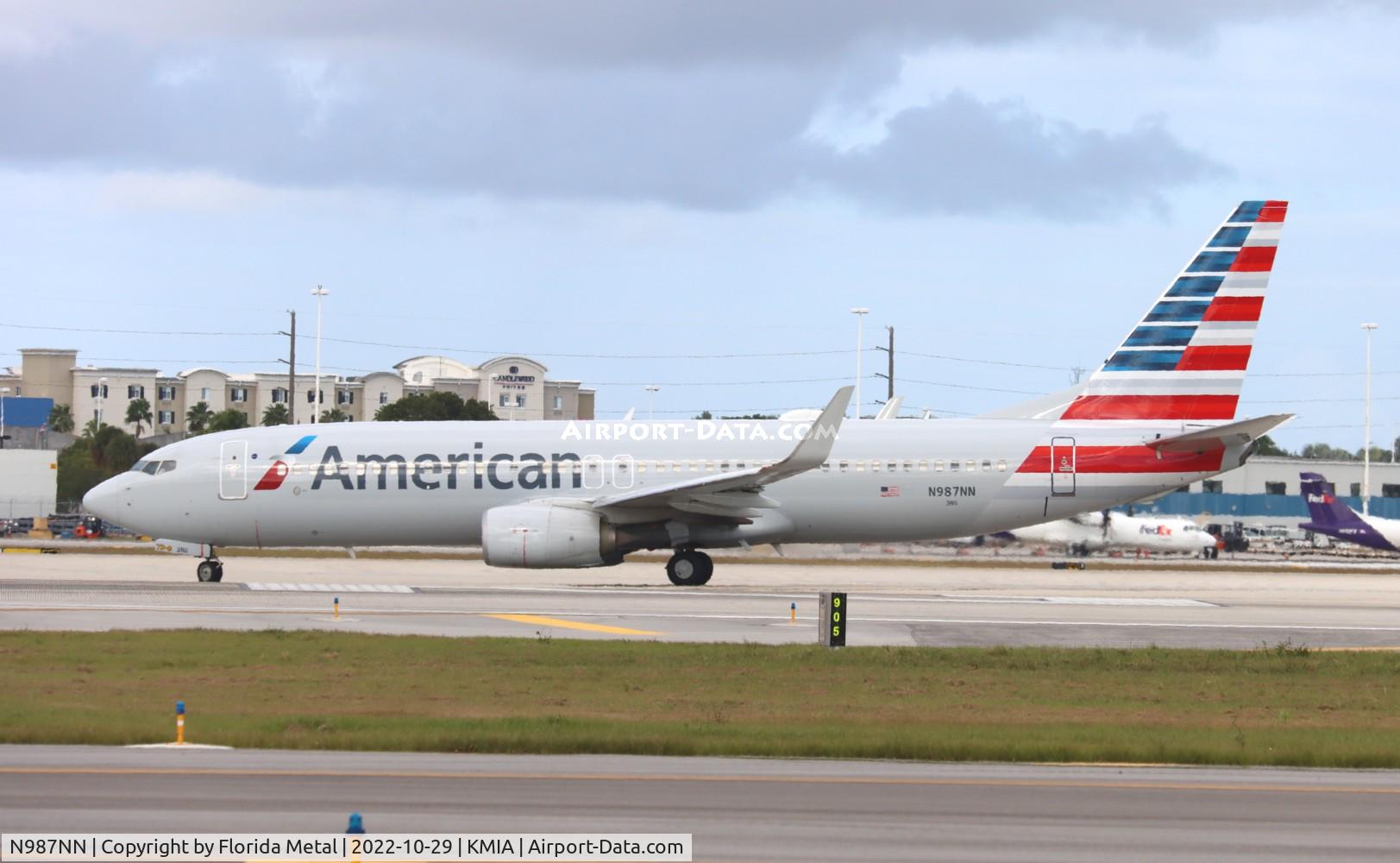 N987NN, 2016 Boeing 737-823 C/N 33247, MIA 2022