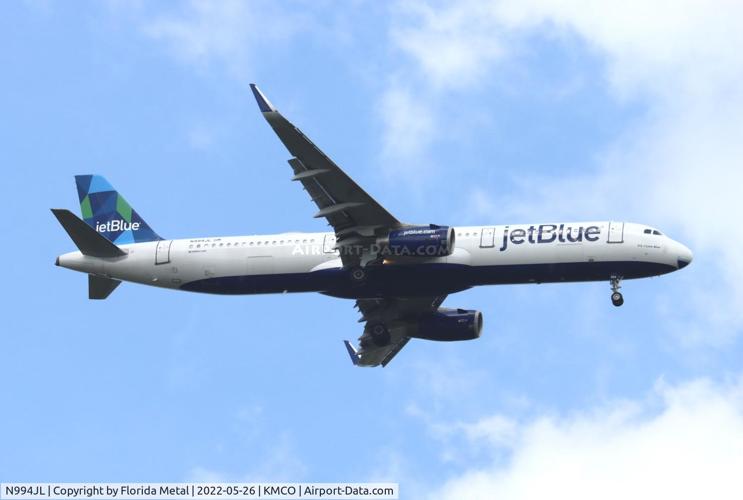 N994JL, 2018 Airbus A321-231 C/N 8185, MCO 2022