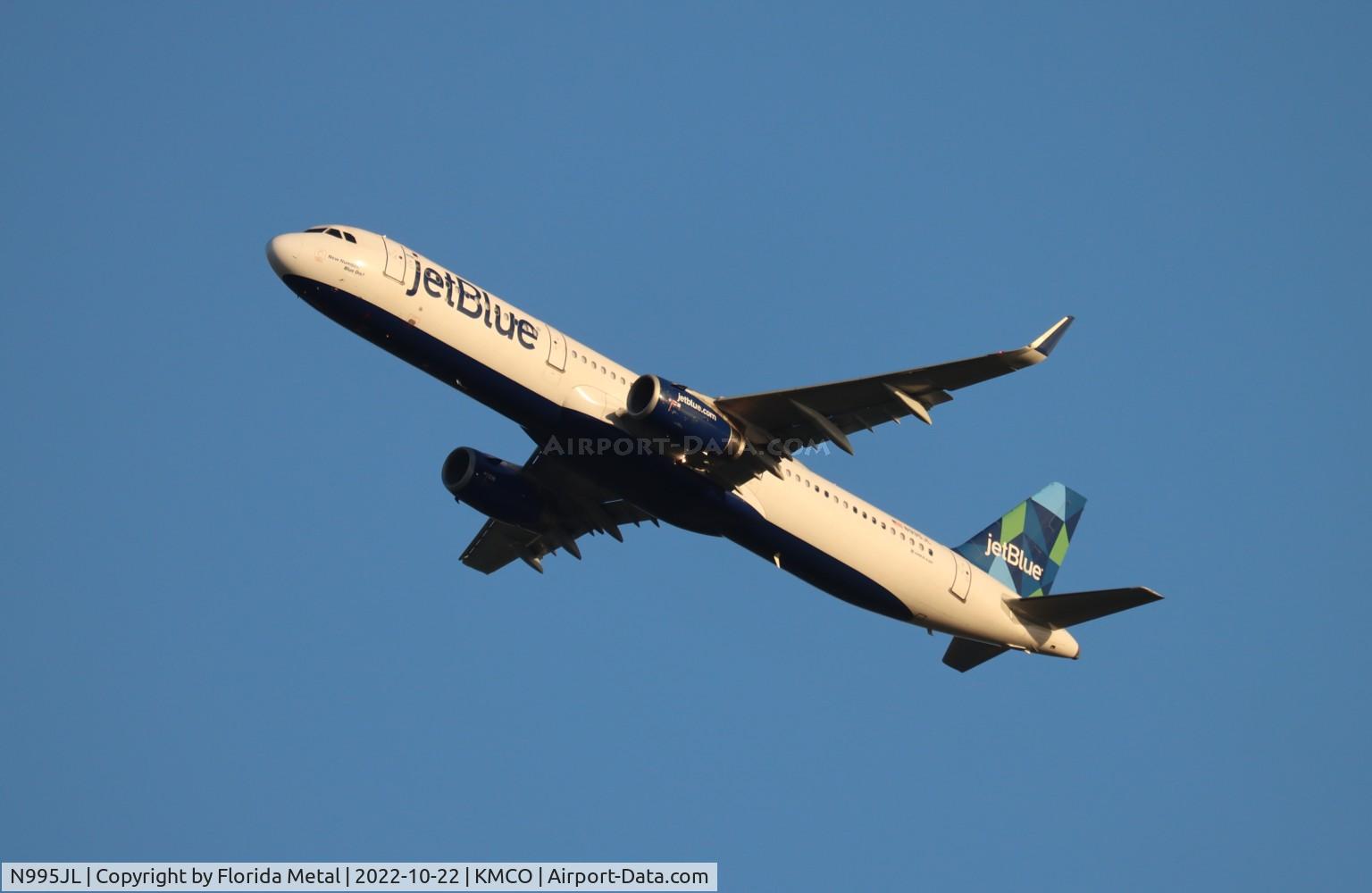 N995JL, 2018 Airbus A321-231 C/N 8293, MCO 2022