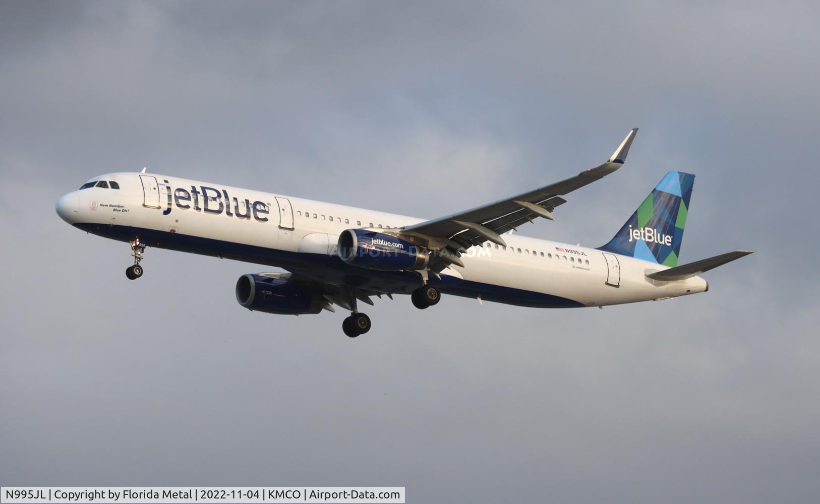 N995JL, 2018 Airbus A321-231 C/N 8293, MCO 2022
