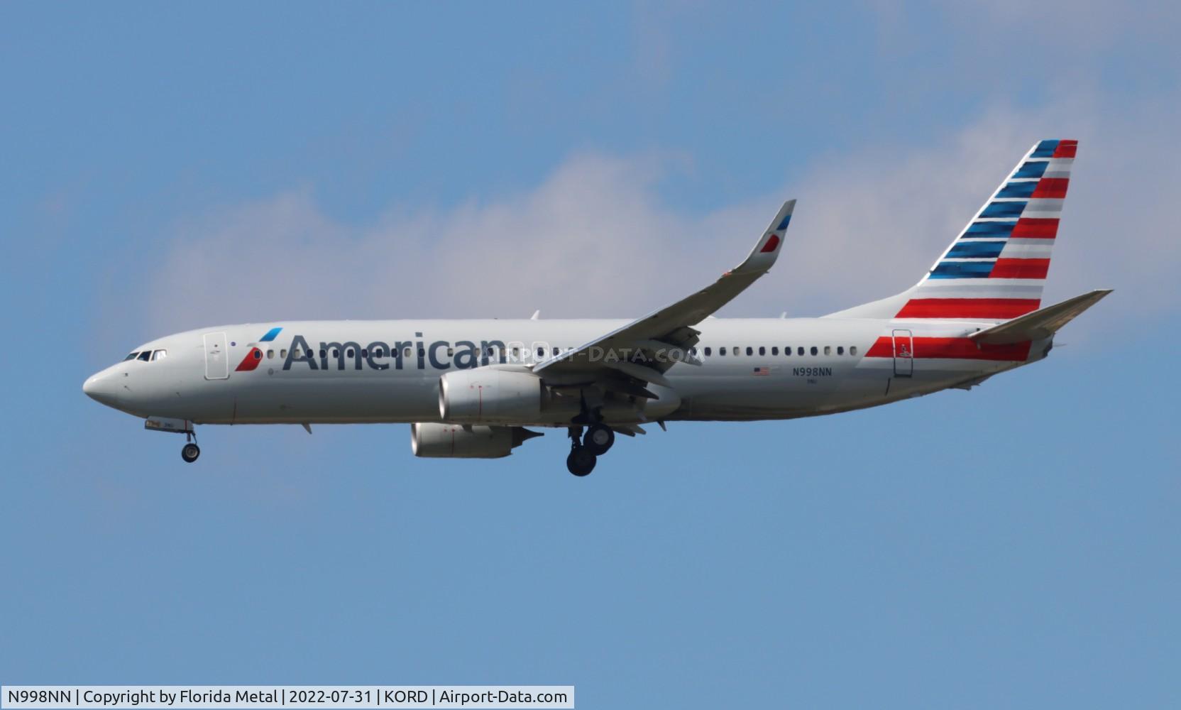 N998NN, 2016 Boeing 737-823 C/N 31250, ORD 2022