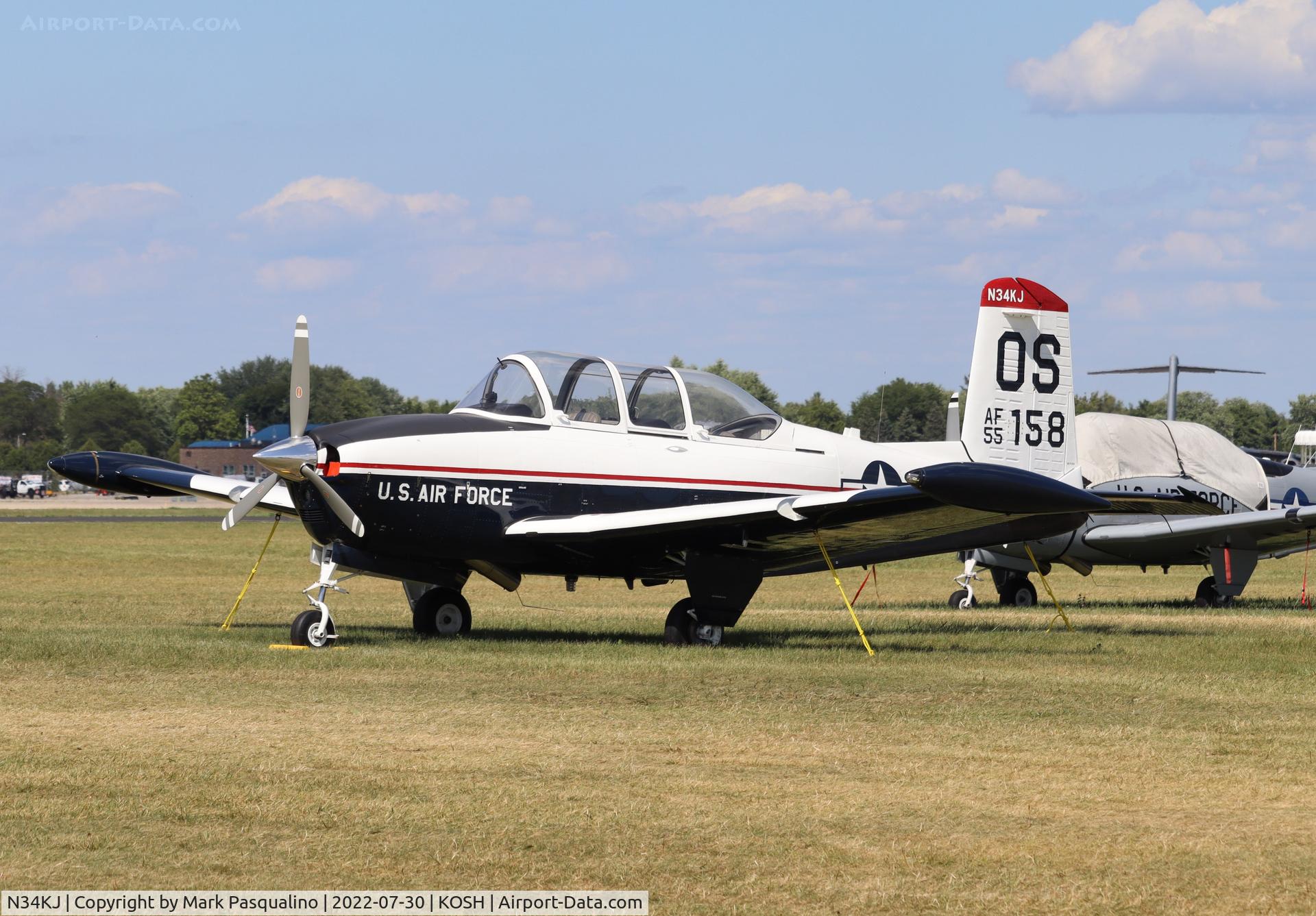 N34KJ, 1961 Beech A45 Mentor C/N G-715, Beech T-34A