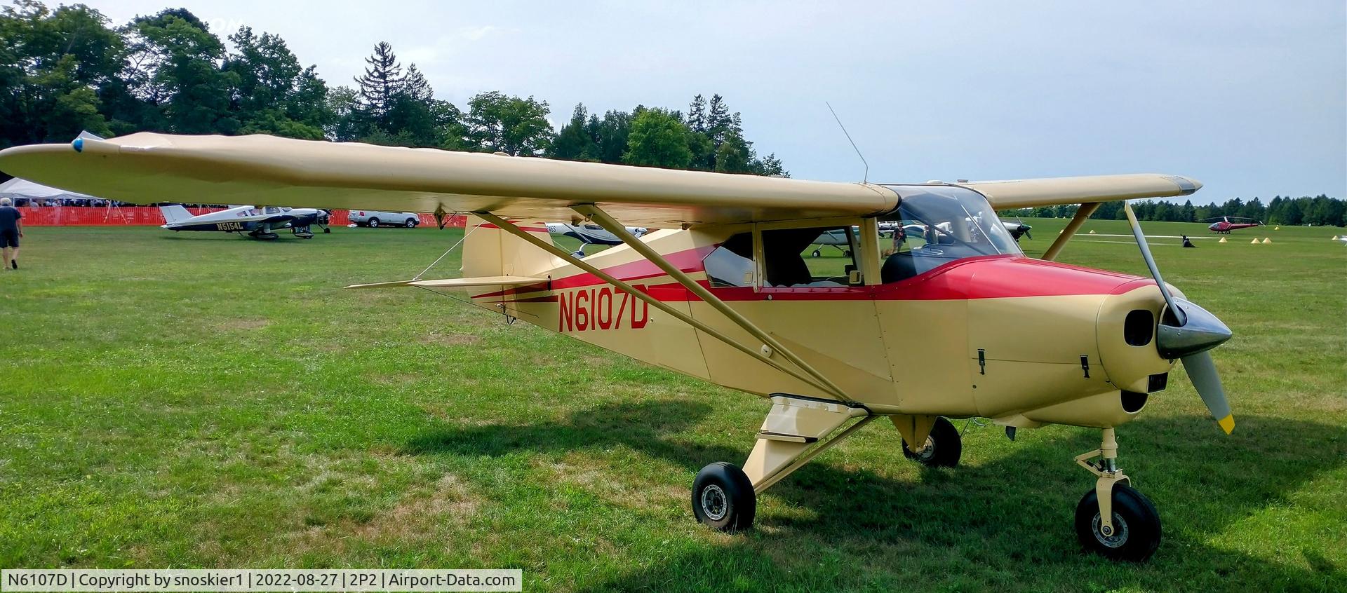 N6107D, 1956 Piper PA-22-150 C/N 22-4751, At Death Door BBQ flyin