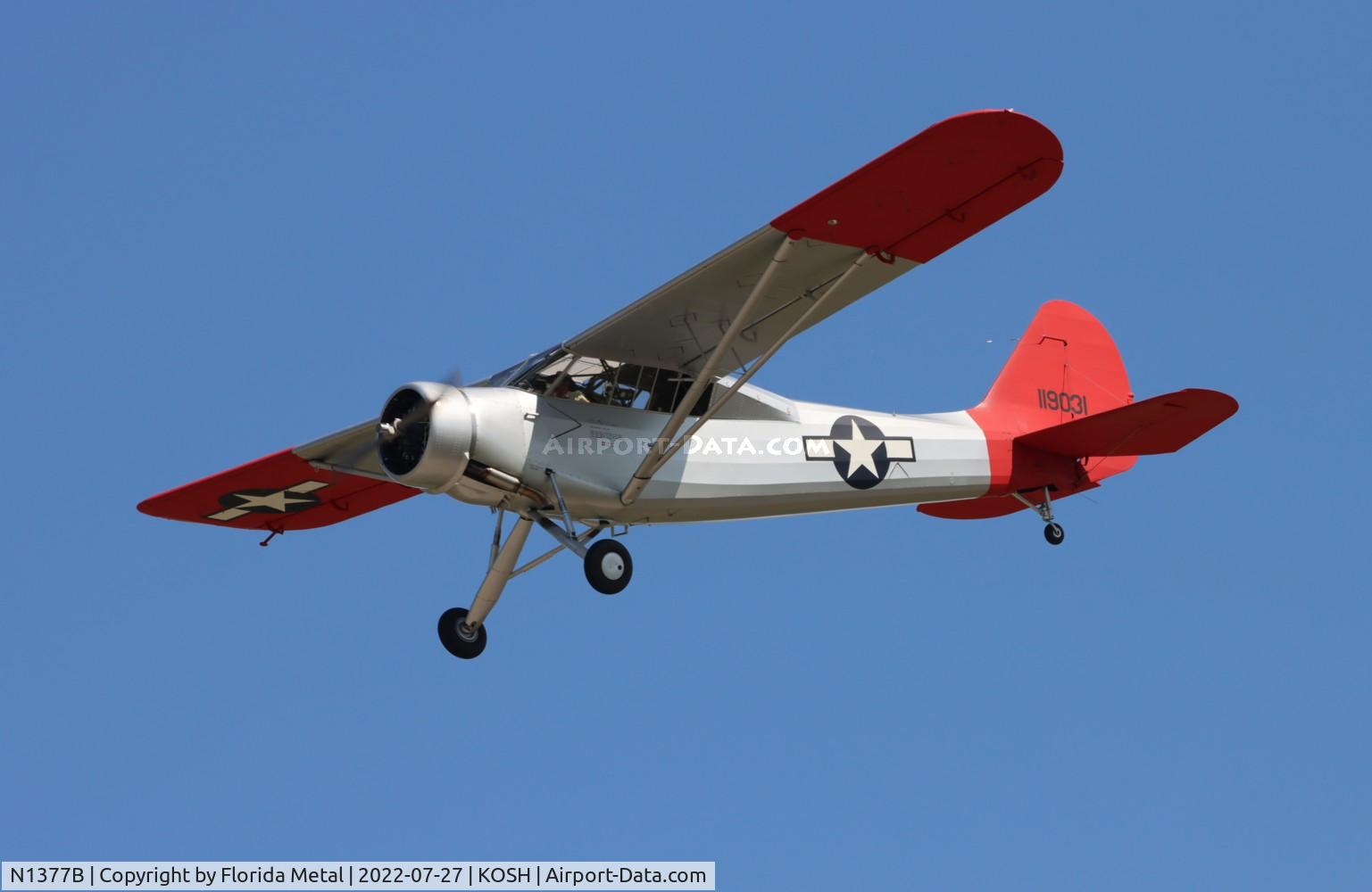 N1377B, Stinson L-1F C/N Not found N1377B, OSH 2022