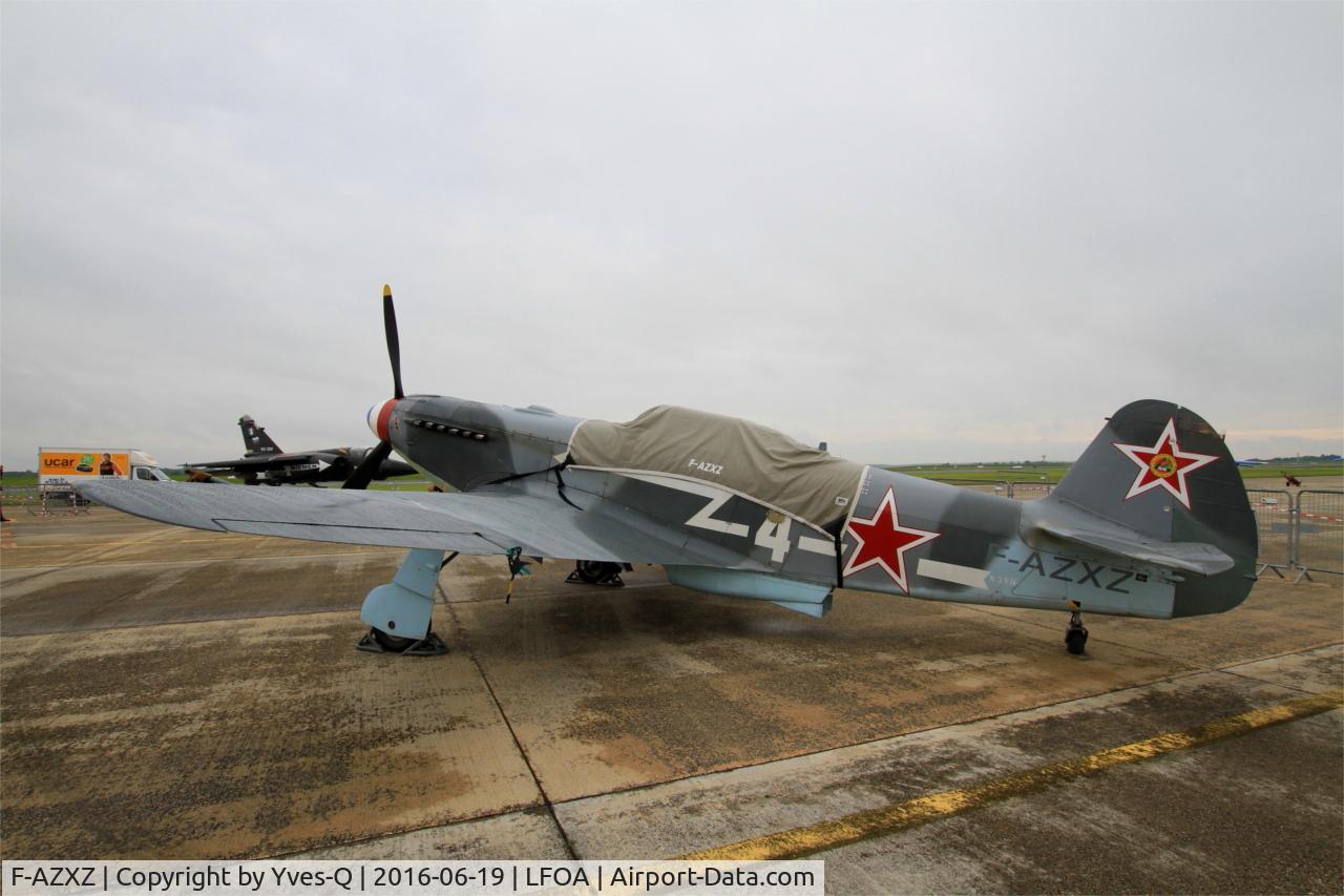 F-AZXZ, 1944 Yakovlev Yak-3UA Replica C/N Y337, Yakovlev Yak-3UA Replica, Parked, Avord Air Base 702 (LFOA) Open day 2016