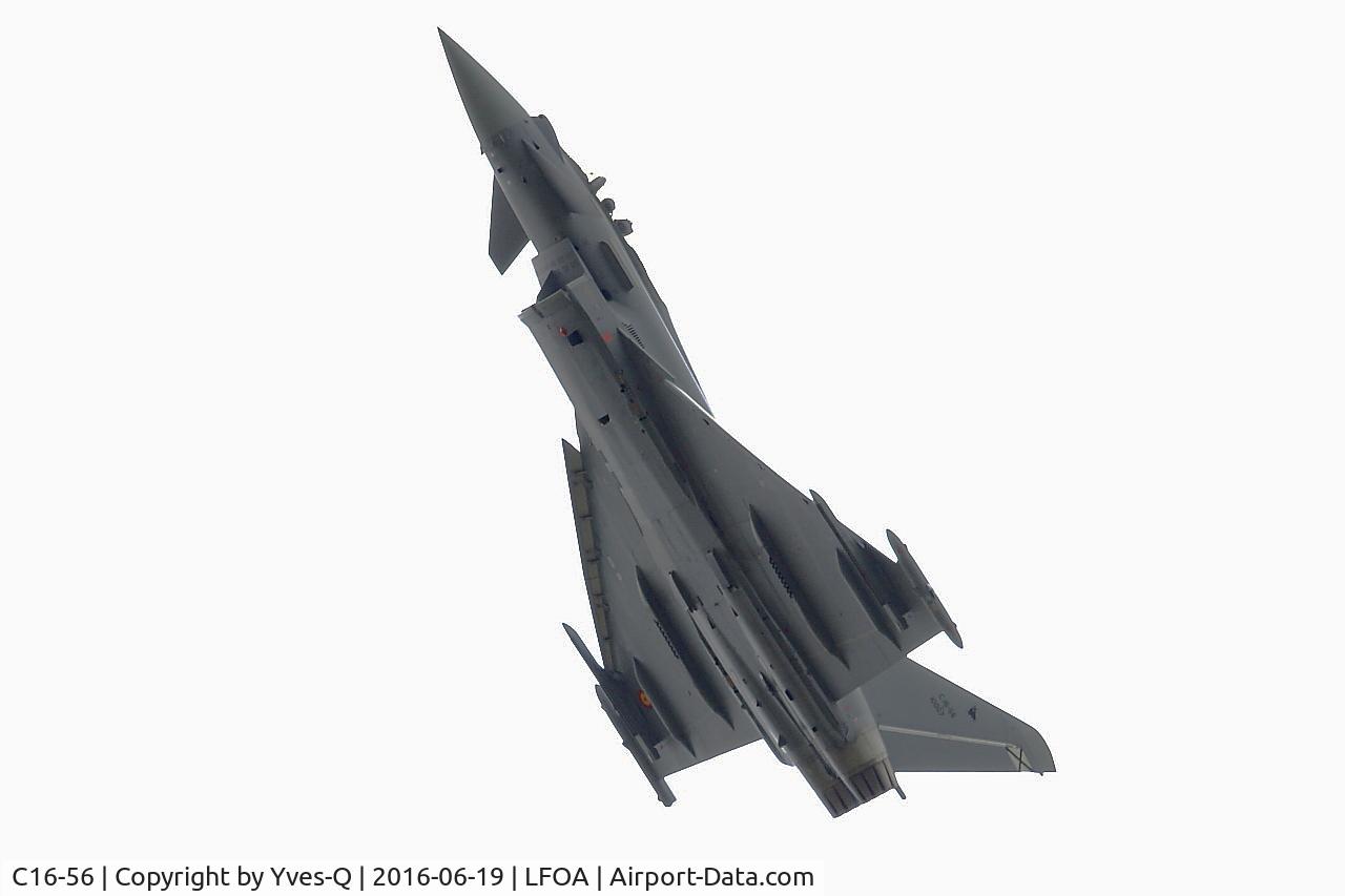 C16-56, Eurofighter EF-2000 Typhoon S C/N SS038, Eurofighter EF-2000 Typhoon S, On display, Avord Air Base 702 (LFOA) Open day 2016