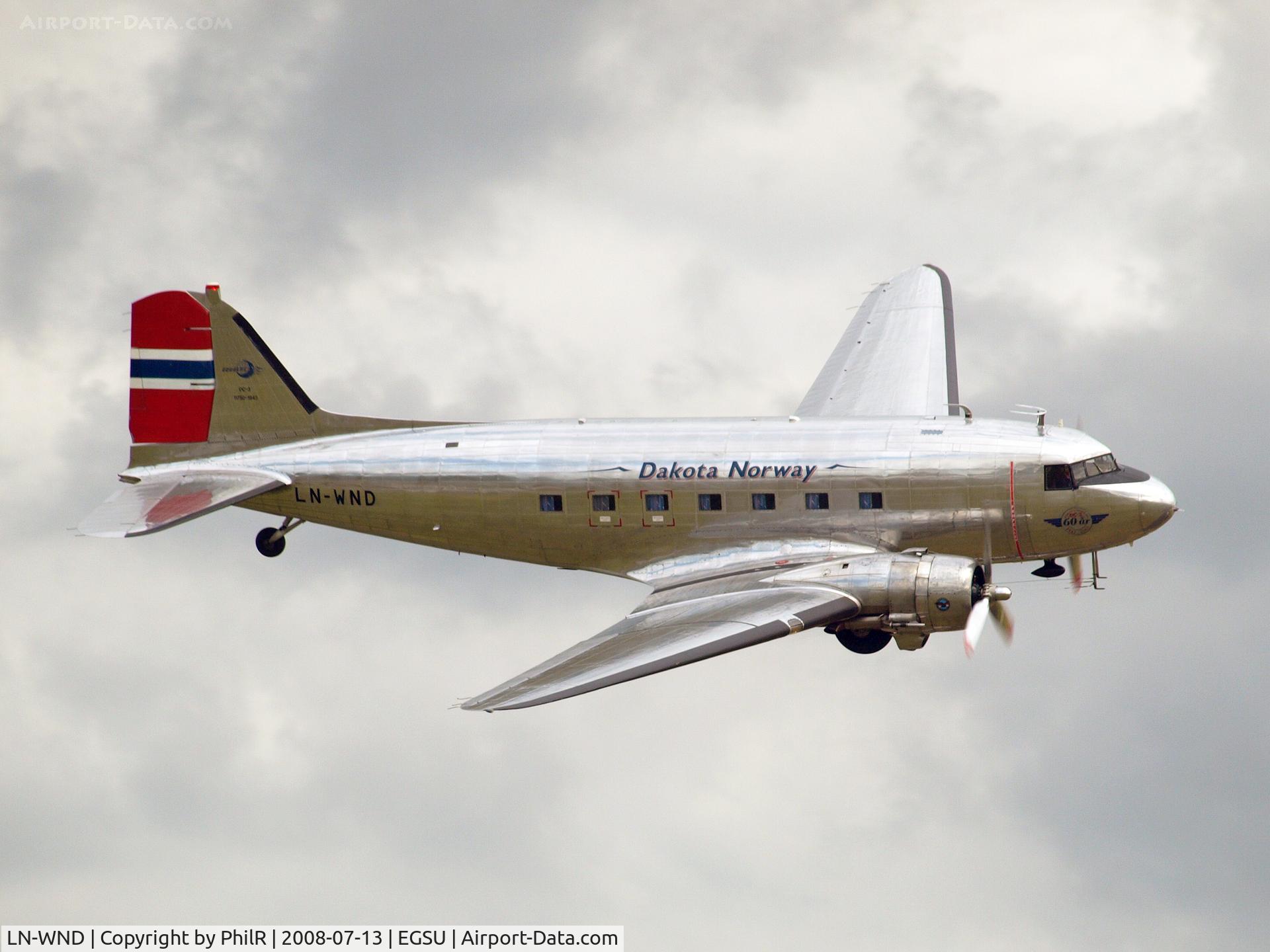 LN-WND, 1943 Douglas C-53D-DO Skytrooper (DC-3A) C/N 11750, LN-WND (42-68823) 1943 C-53D Flying Legends Duxford