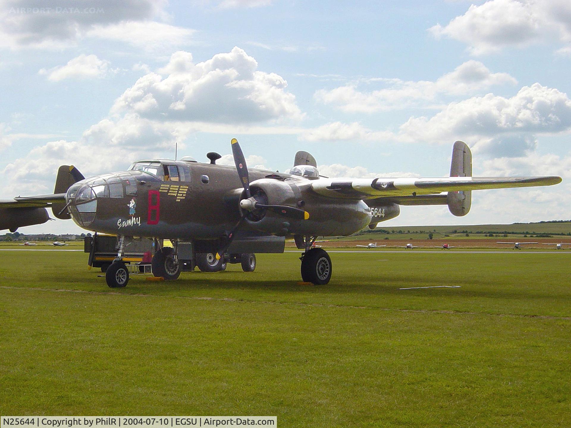 N25644, 1943 North American B-25D Mitchell C/N 100-23644, N25644 (43-3318) 1943 North American B-25D Mitchell Duxford
