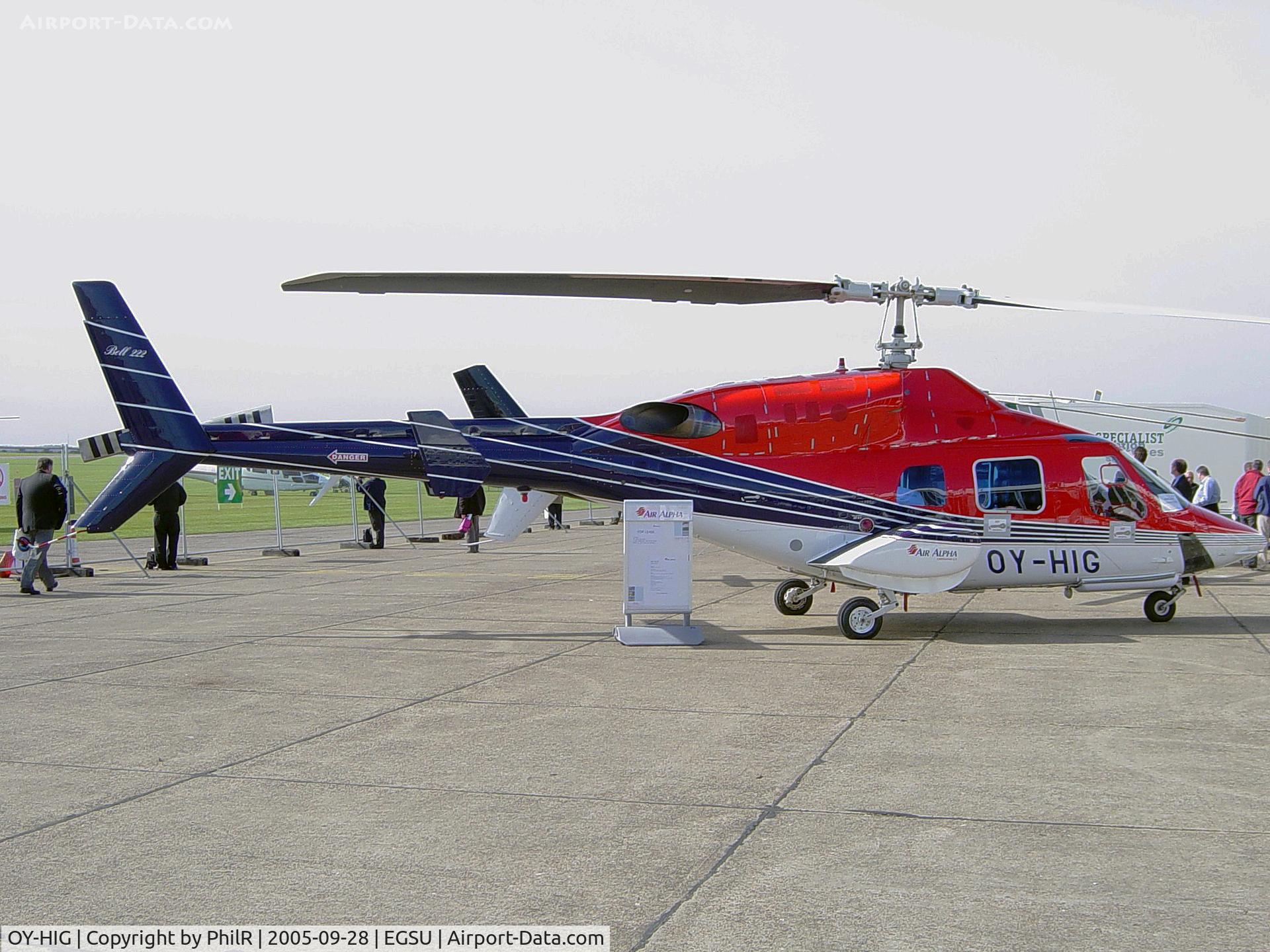 OY-HIG, 2004 Bell 222B C/N 47132, OY-HIG 2004 Bell 222B Helitech Duxford