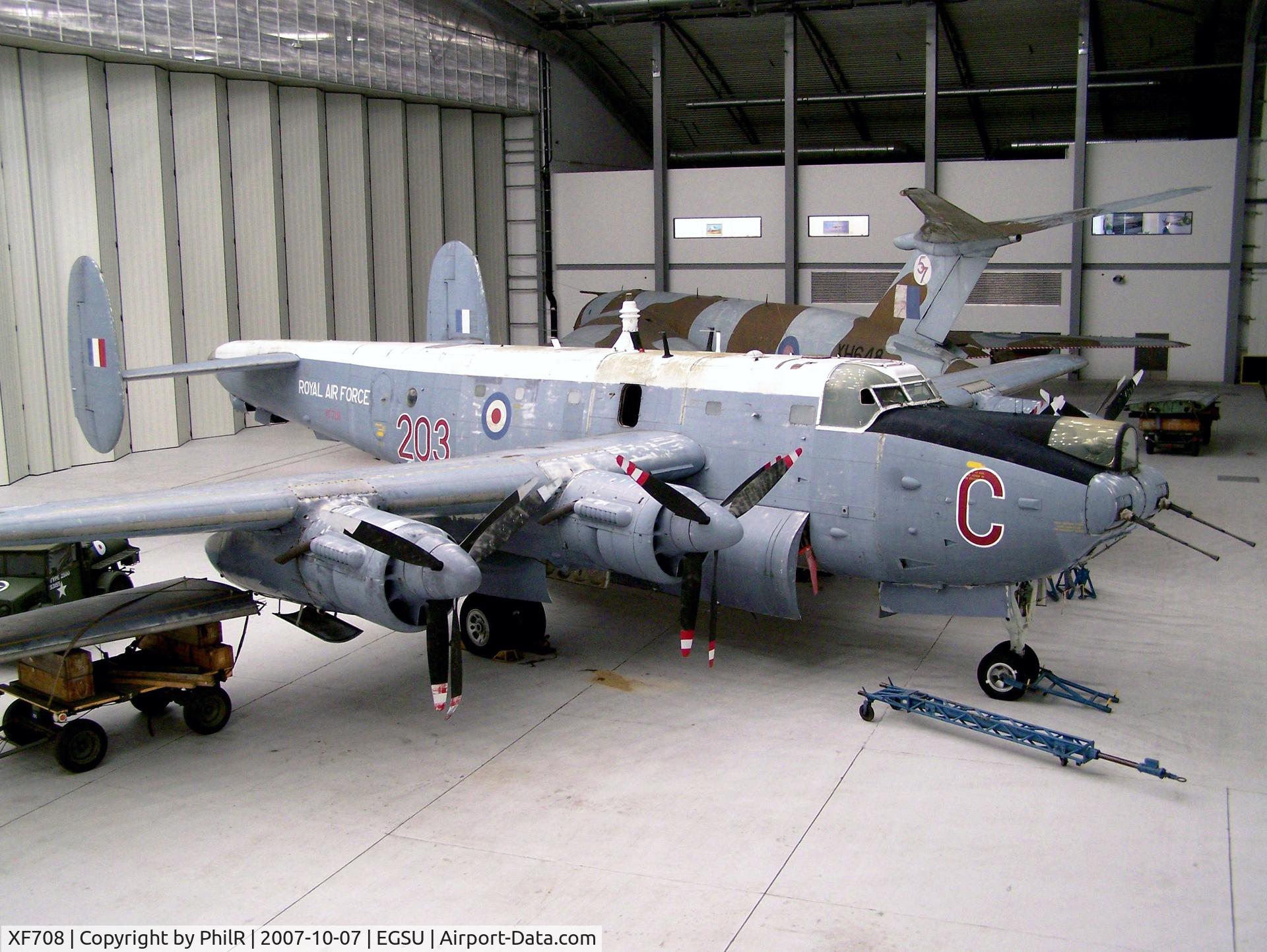 XF708, Avro 716 Shackleton MR.3/3 C/N Not found XF708, XF708 1959 Avro Shackleton MR2 RAF Duxford