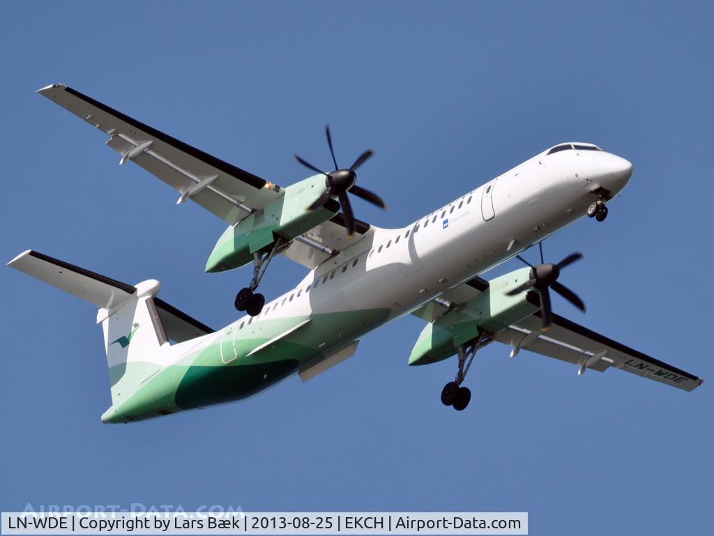 LN-WDE, 2007 De Havilland Canada DHC-8-402Q Dash 8 C/N 4183, RWY04L