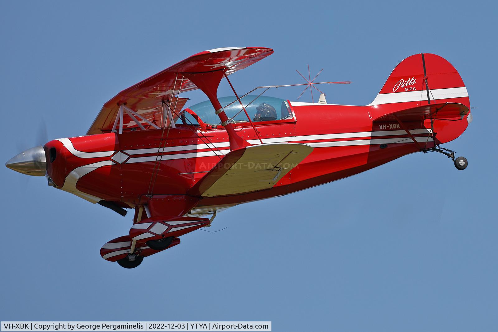 VH-XBK, 1975 Pitts S-2A Special C/N 2109, Antique Aeroplane Assn of Australia Christmas toy run.