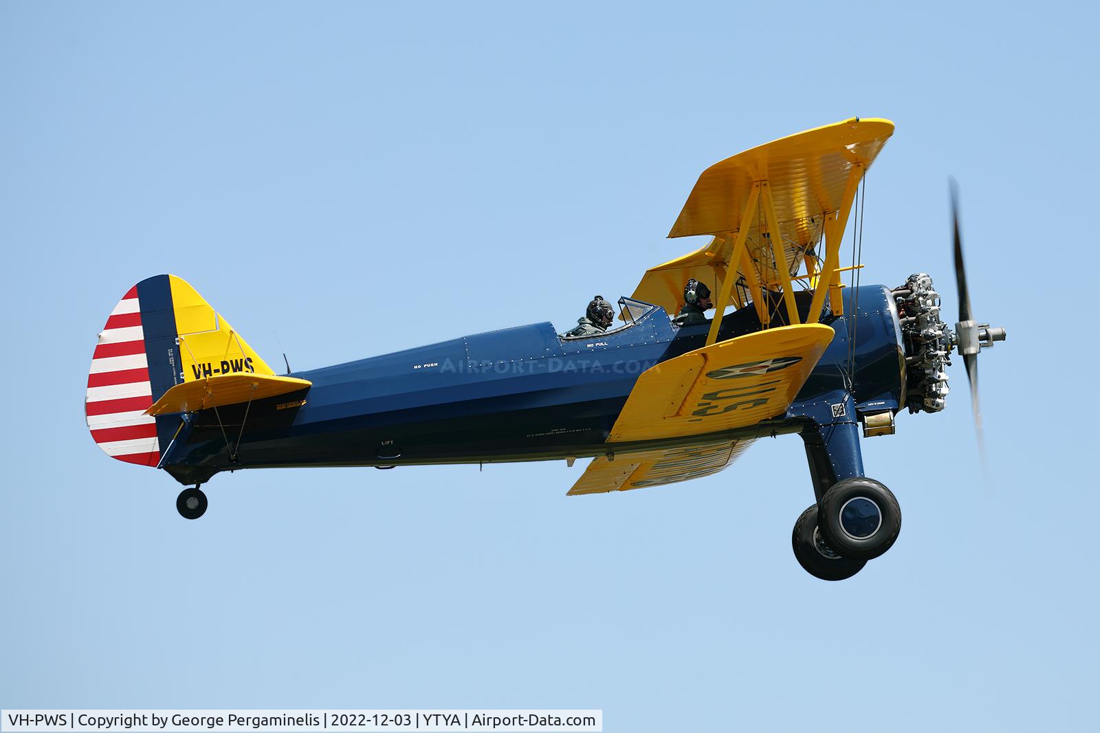 VH-PWS, 1943 Boeing B75N1 C/N 75-7462, Antique Aeroplane Assn of Australia Christmas toy run.