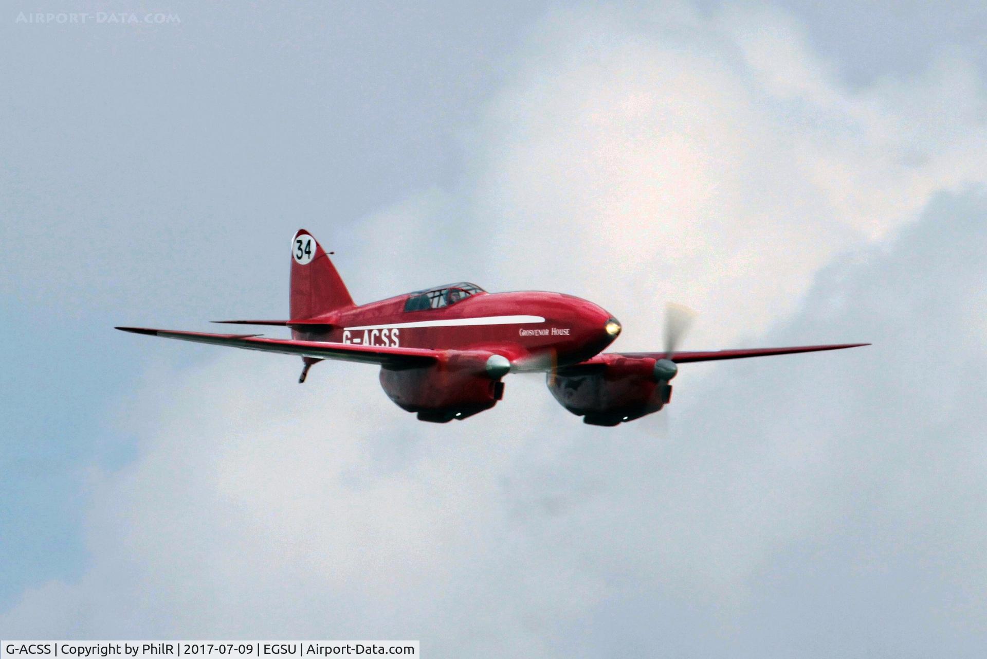 G-ACSS, 1934 De Havilland DH-88 Comet C/N 1996, G-ACSS 1934 DH88 Comet Flying Legends Duxford