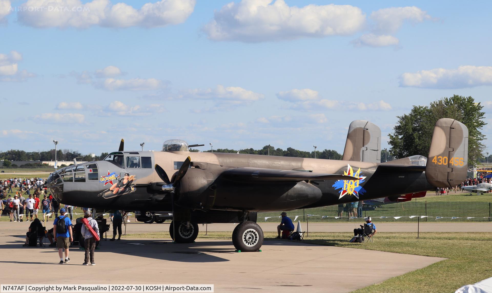 N747AF, 1944 North American B-25J Mitchell Mitchell C/N 108-33731, North American B-25J