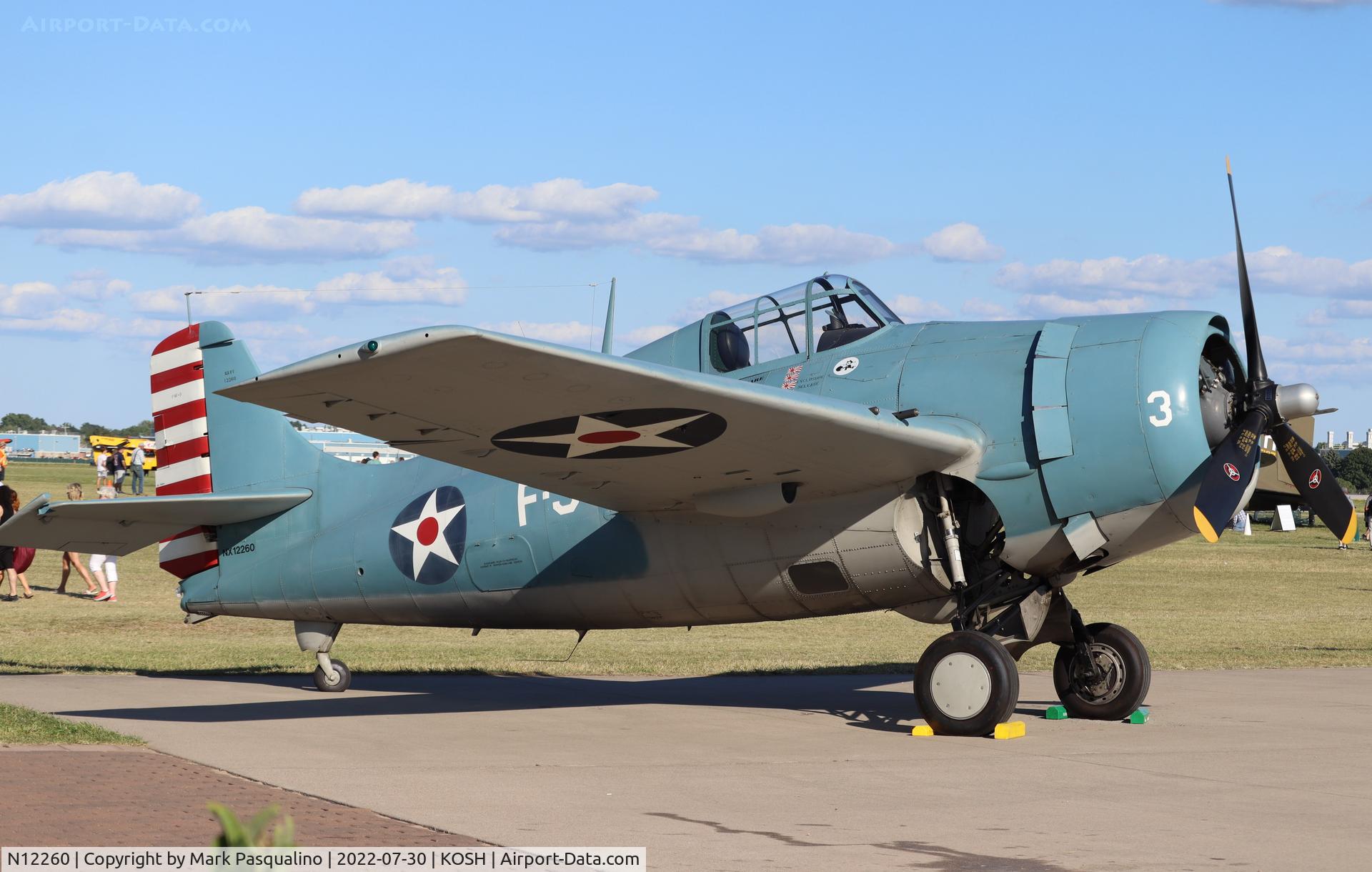 N12260, 1943 Grumman F4F-3 Wildcat C/N 12260, Grumman F4F-3 Wildcat