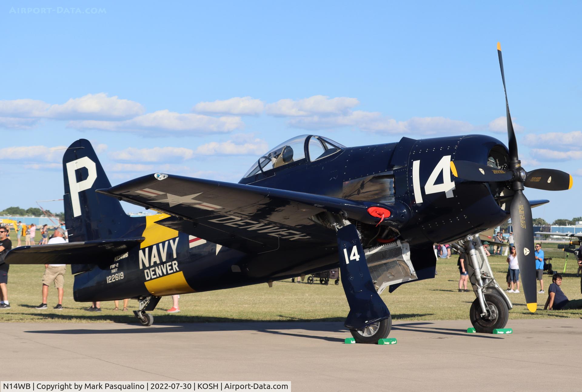 N14WB, Grumman F8F-2 (G58) Bearcat C/N D.1148, Grumman F8F-2