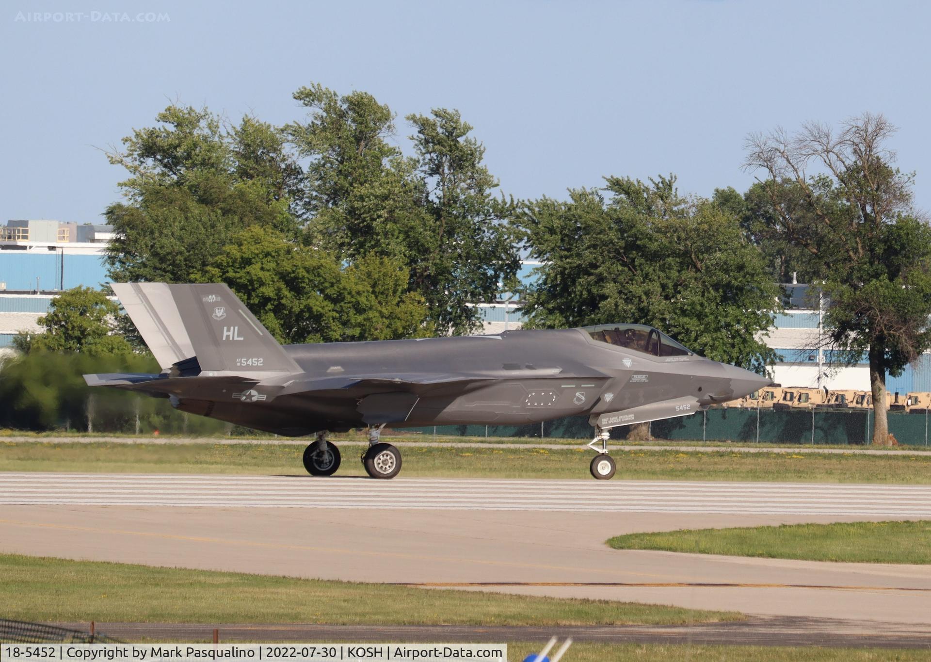 18-5452, Lockheed Martin F-35A Lightning II C/N AF-280, Lockheed Martin F-35A