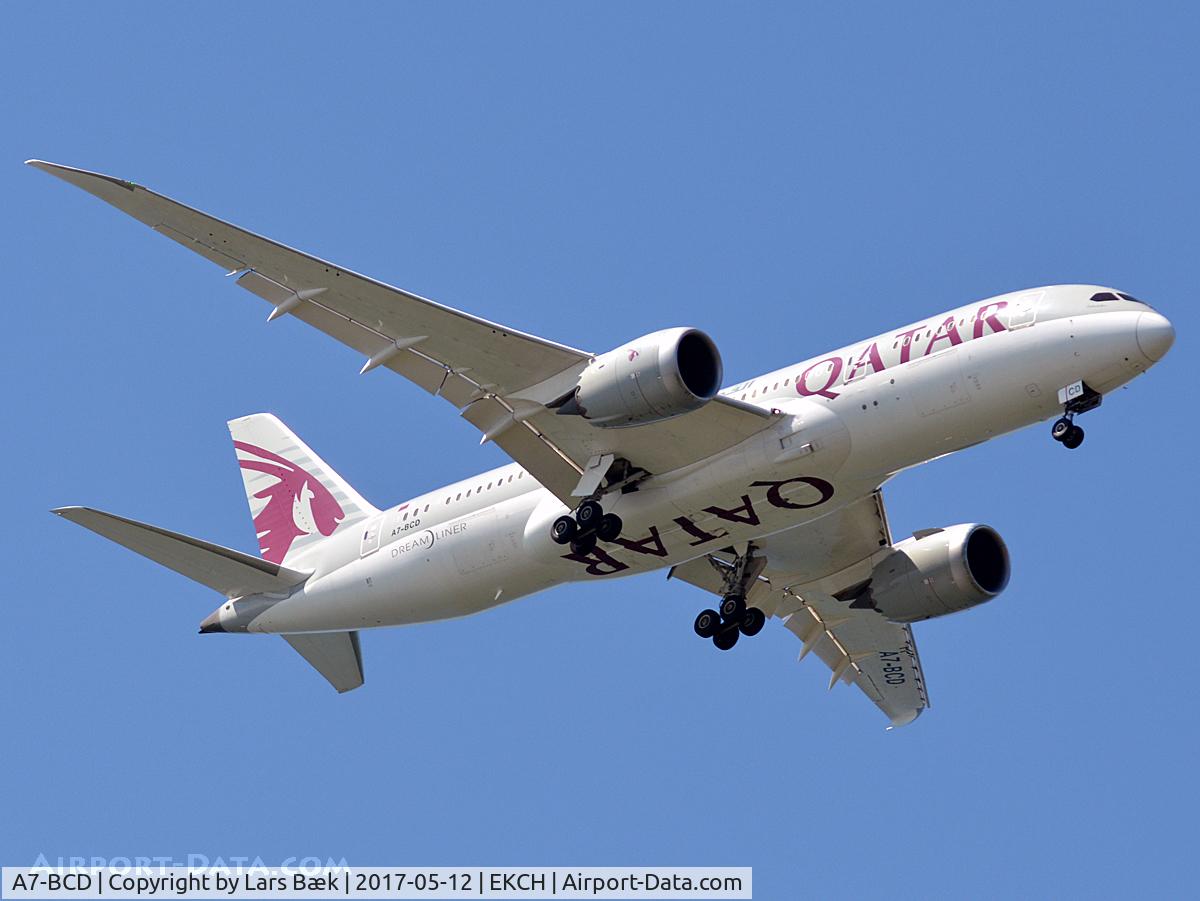 A7-BCD, 2013 Boeing 787-8 Dreamliner C/N 38322, RWY04L