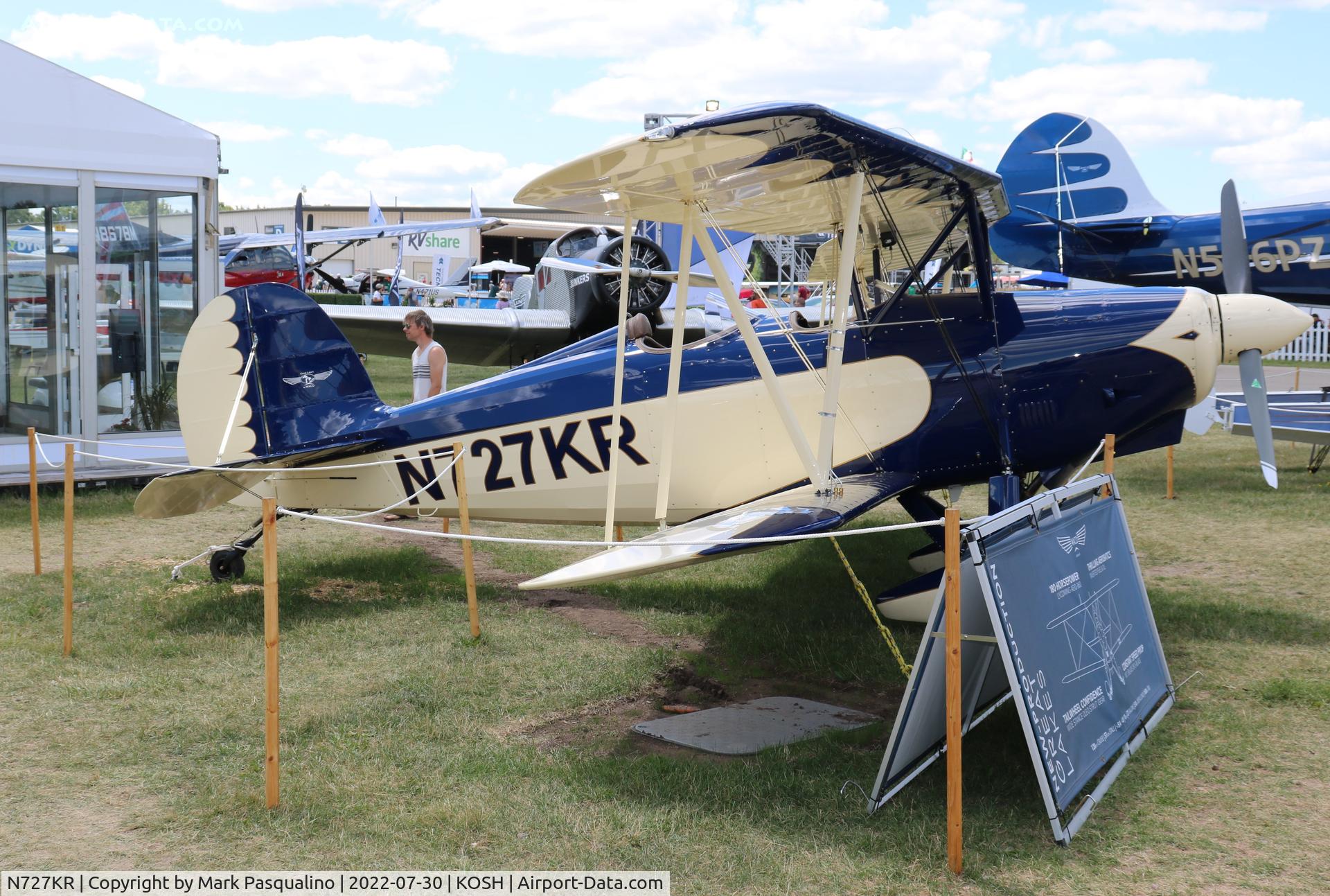 N727KR, 2022 Waco 2T-1A-2 Sport Trainer C/N 1221, Waco Classic 2T-1A-2