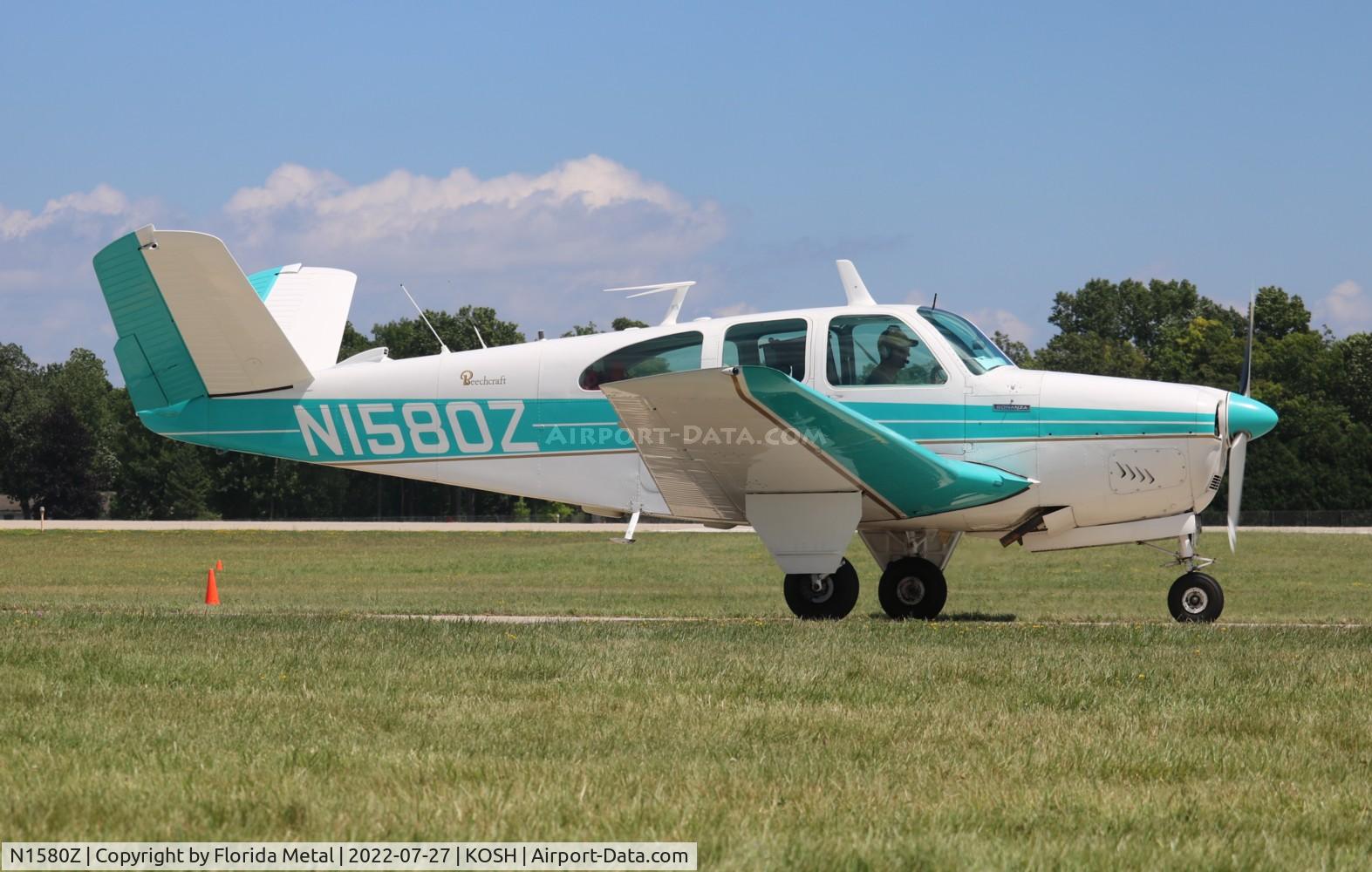 N1580Z, 1961 Beech P35 Bonanza C/N D-6879, OSH 2022