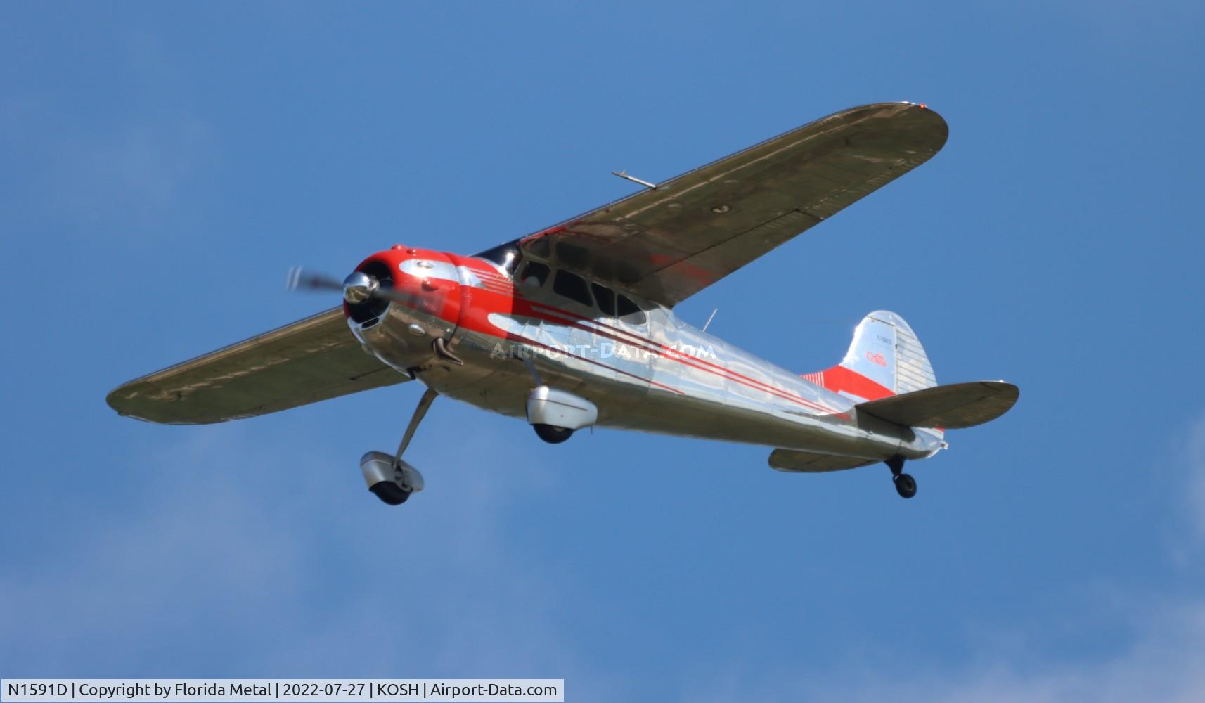 N1591D, 1952 Cessna 195A C/N 7874, OSH 2022